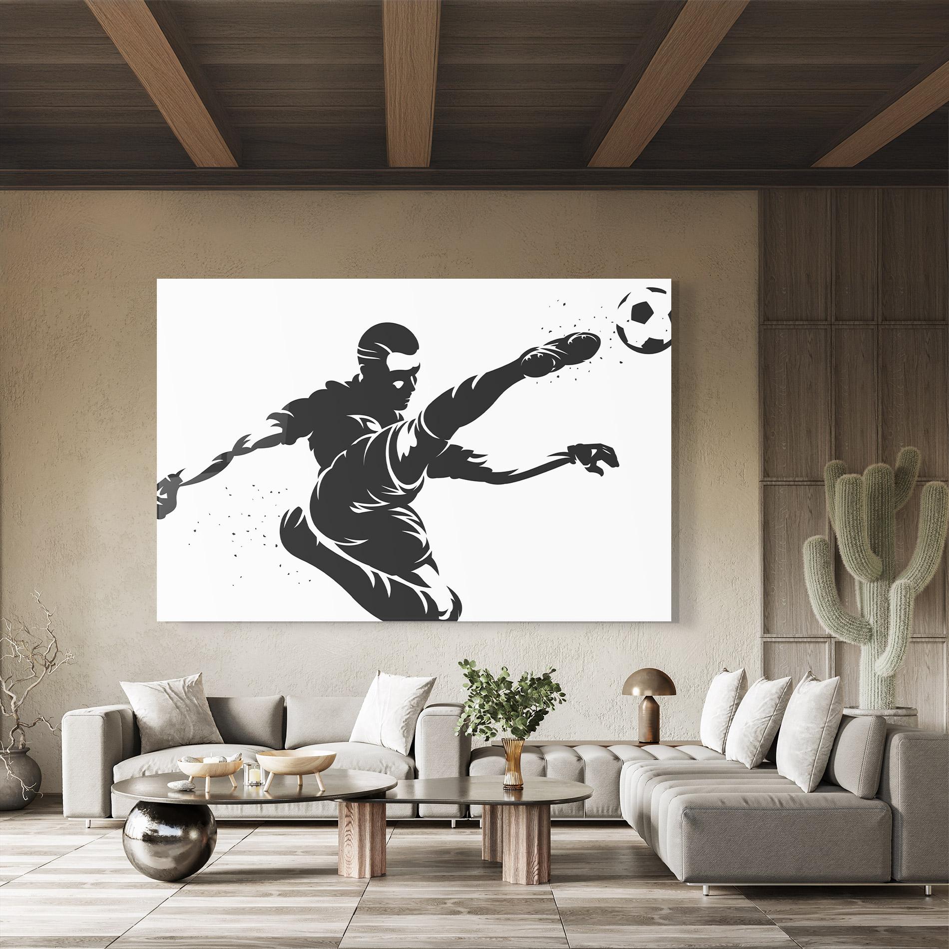 Tablou Sticla Air Football mockup 8