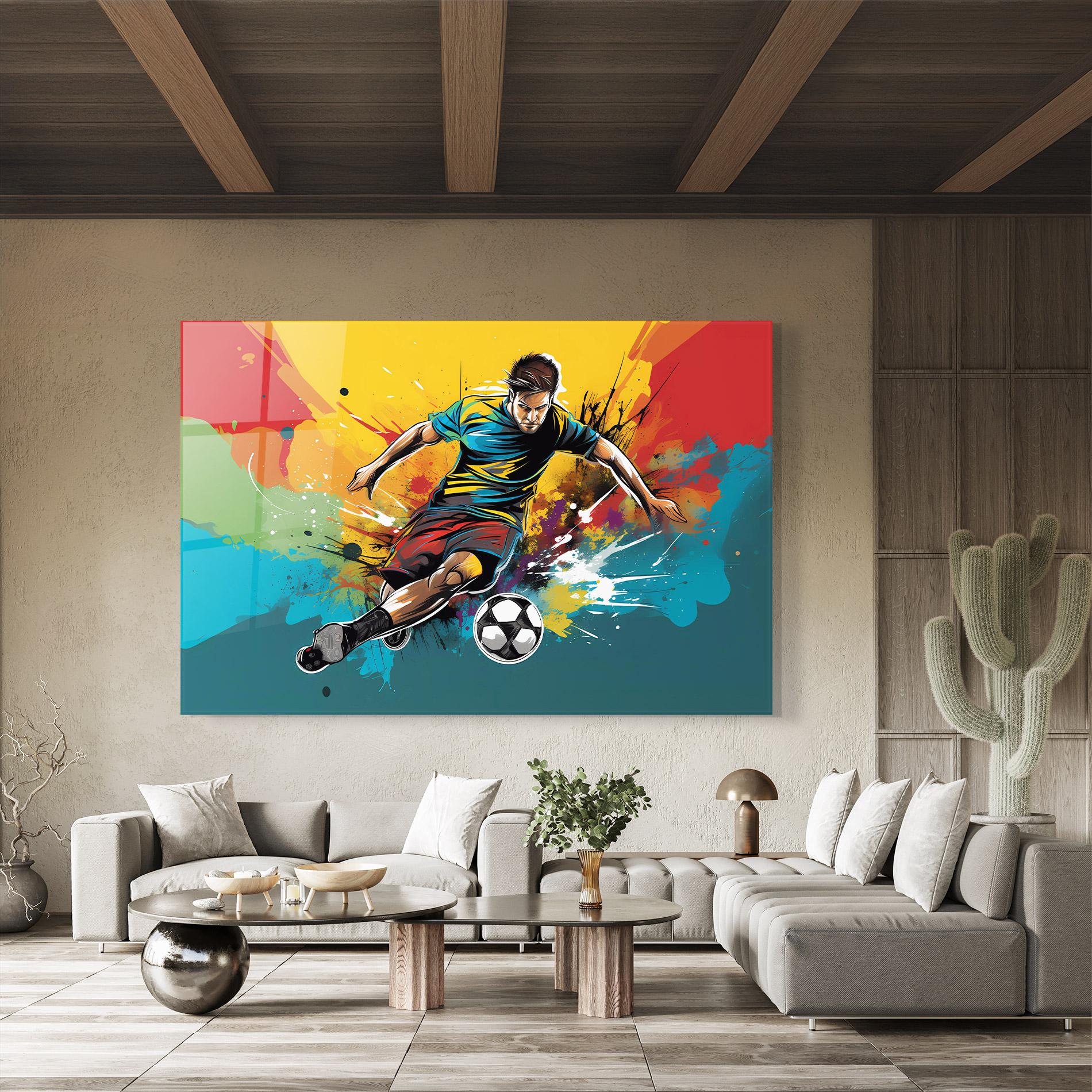 Tablou Sticla Ball Blitz mockup 8