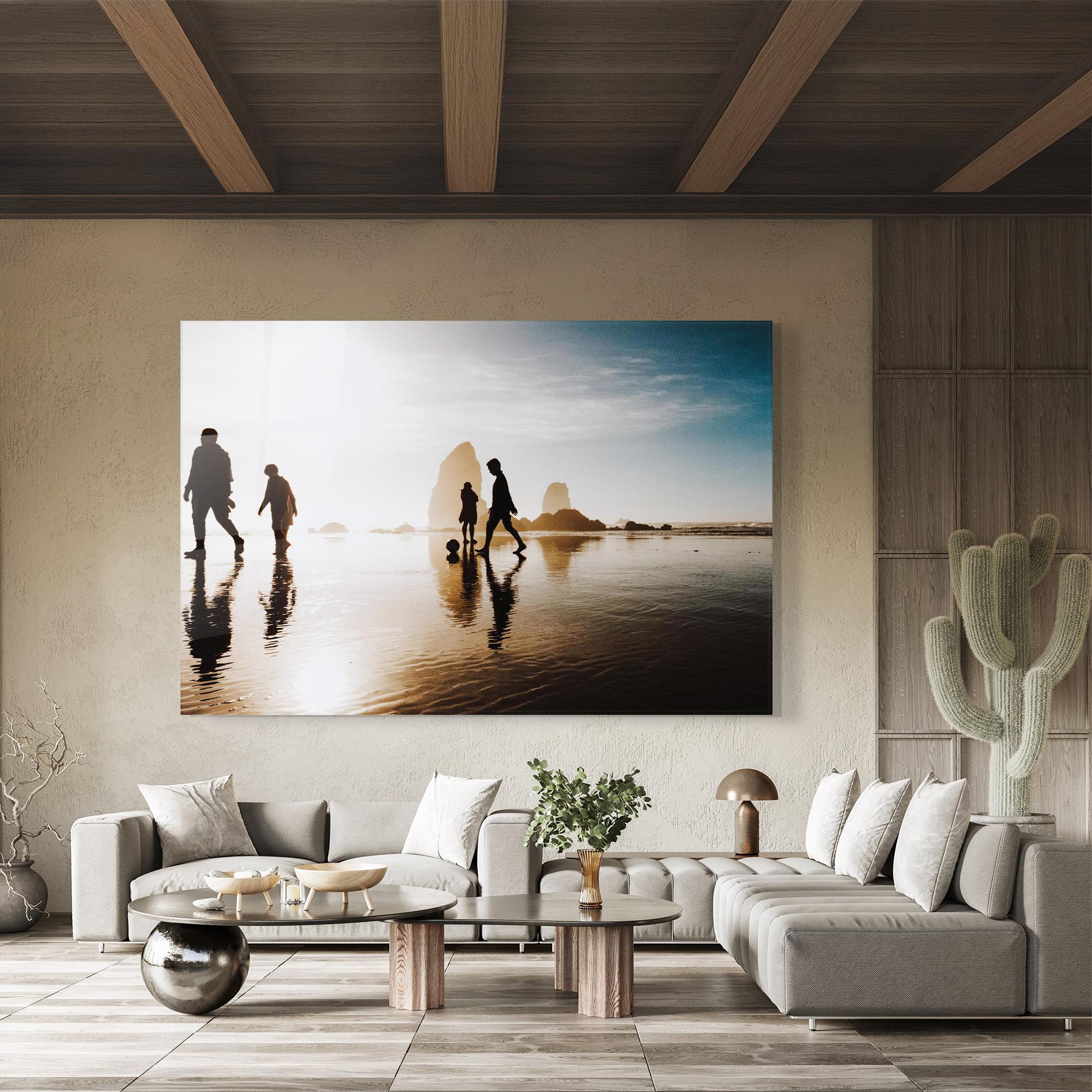 Tablou Sticla Football On Water mockup 8