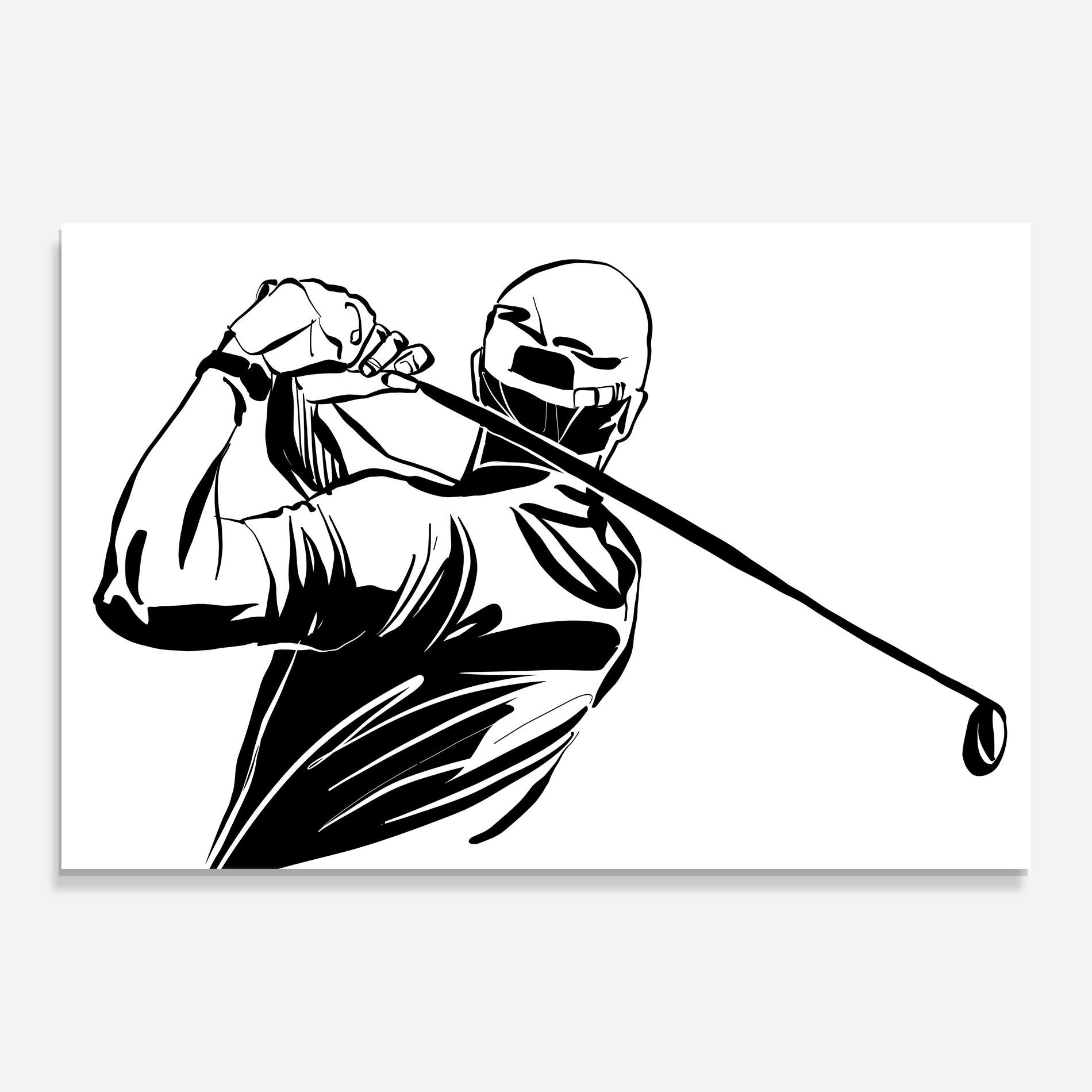 Tablou Sticla Golf Back mockup 0