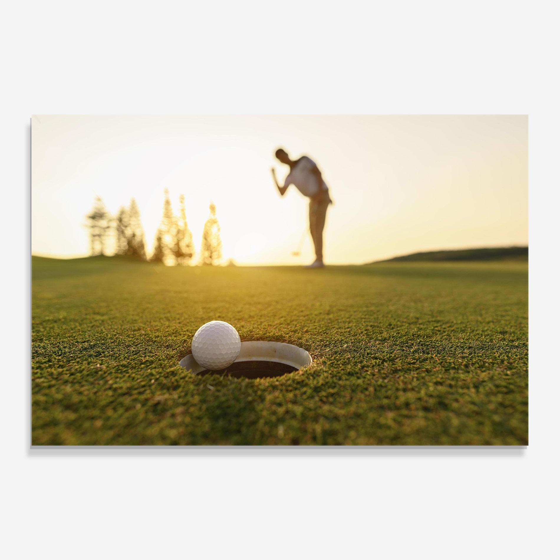 Tablou Sticla Golfer Concept mockup 0