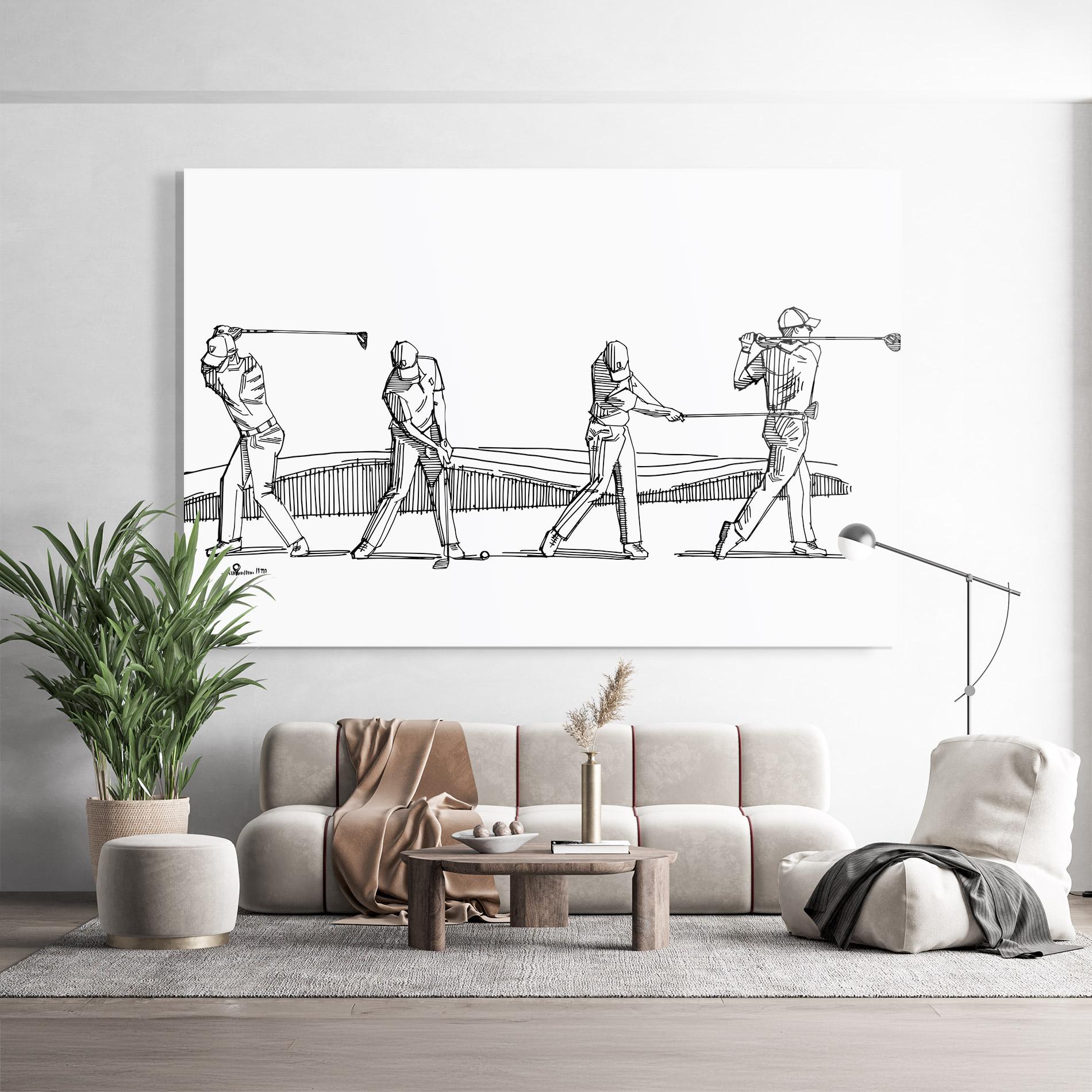 Tablou Sticla Four Golf mockup 9