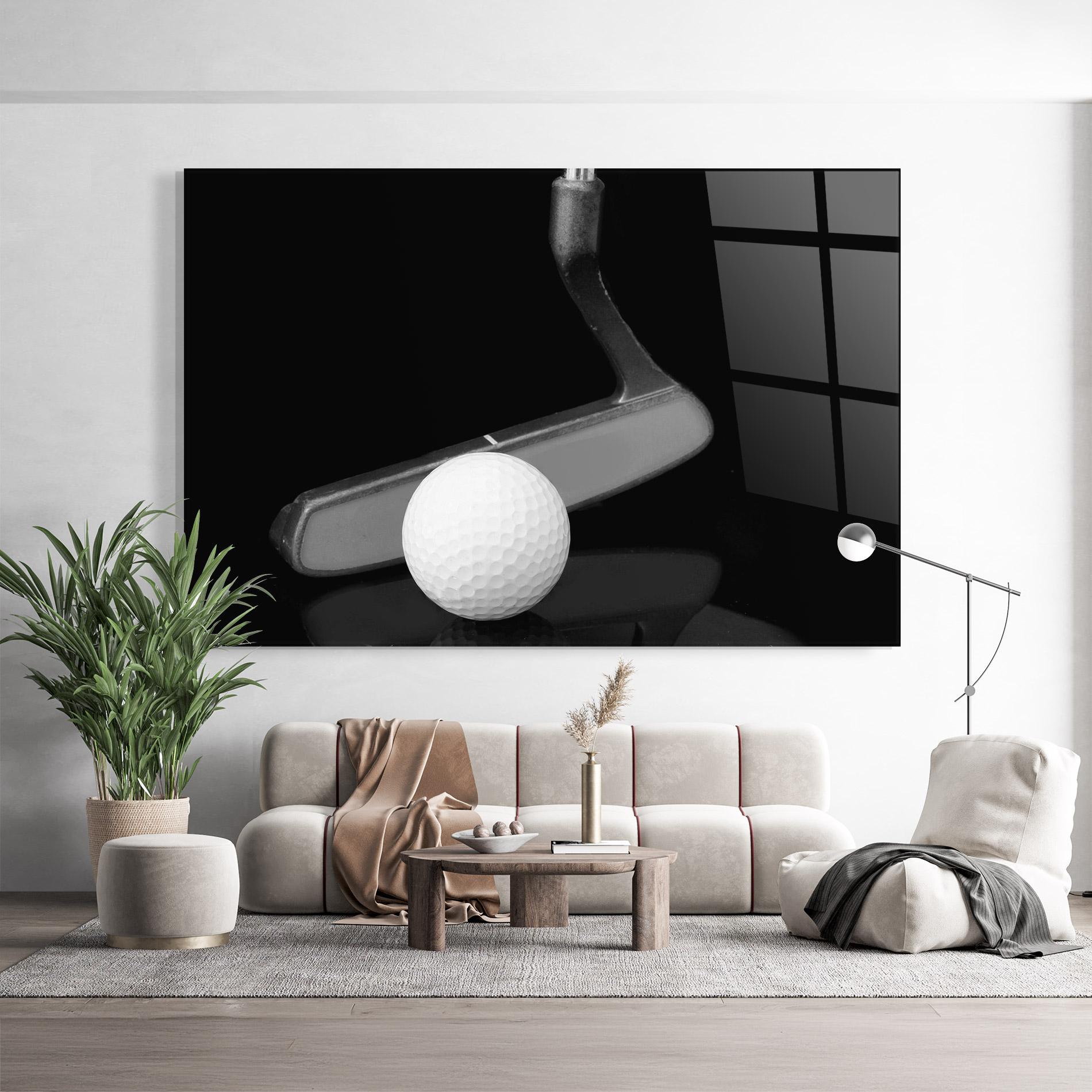 Tablou Sticla Golf Putter Head mockup 9