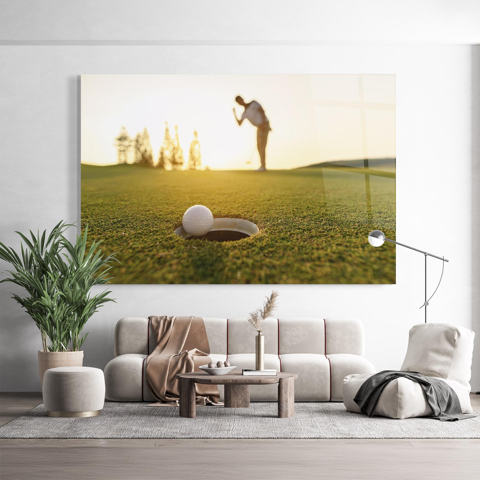 Tablou Sticla Golfer Concept mockup 9
