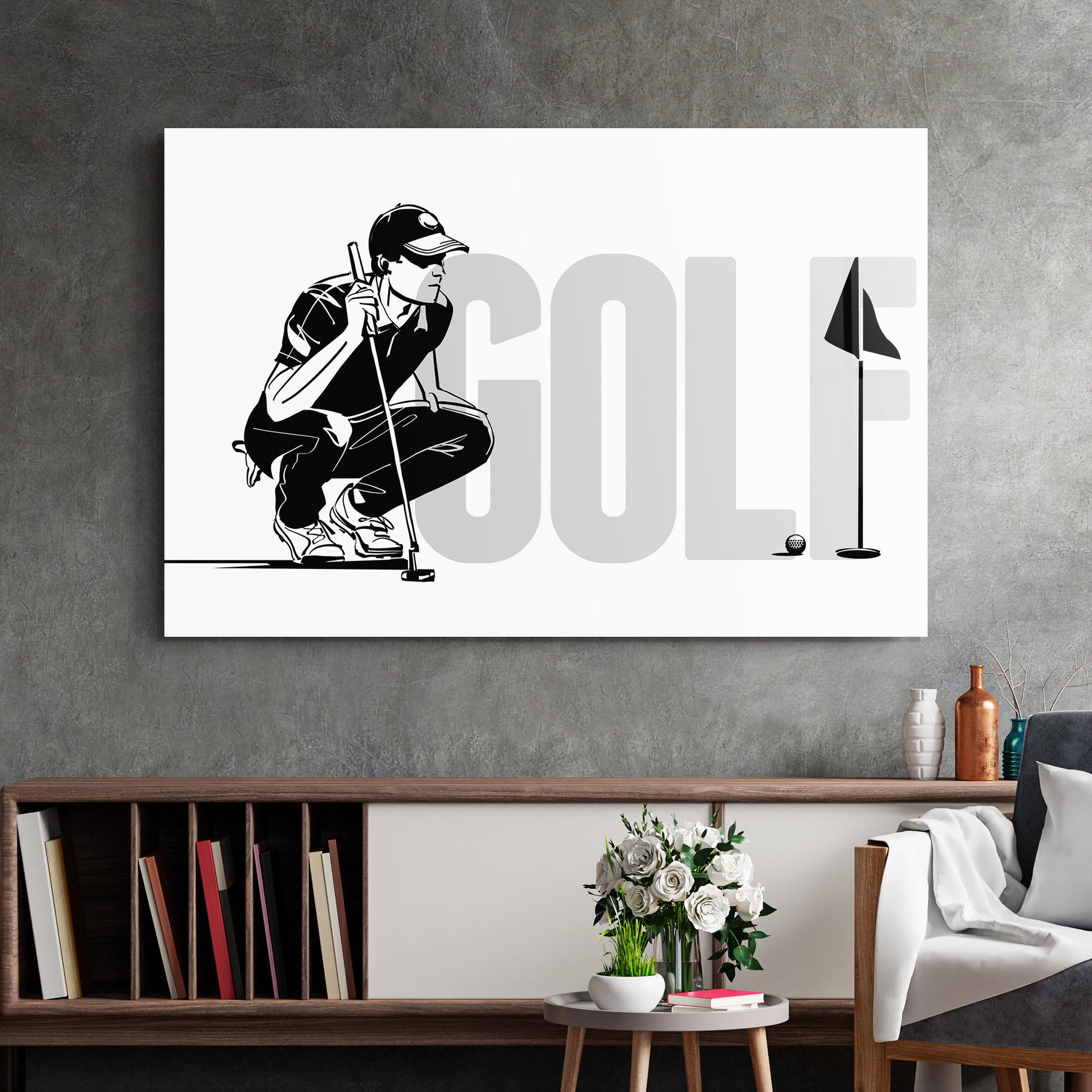 Tablou Sticla Golf mockup 2