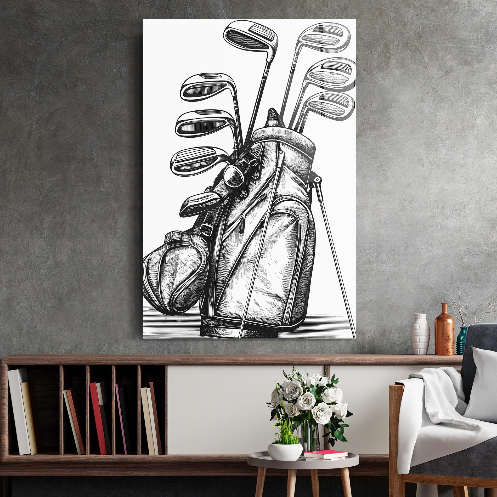 Tablou Sticla Golf Club mockup 2