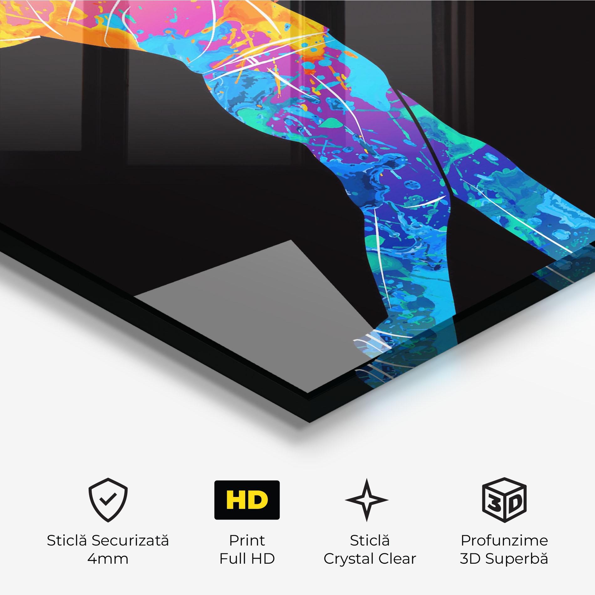 Tablou Sticla Color Mix Golf mockup 3