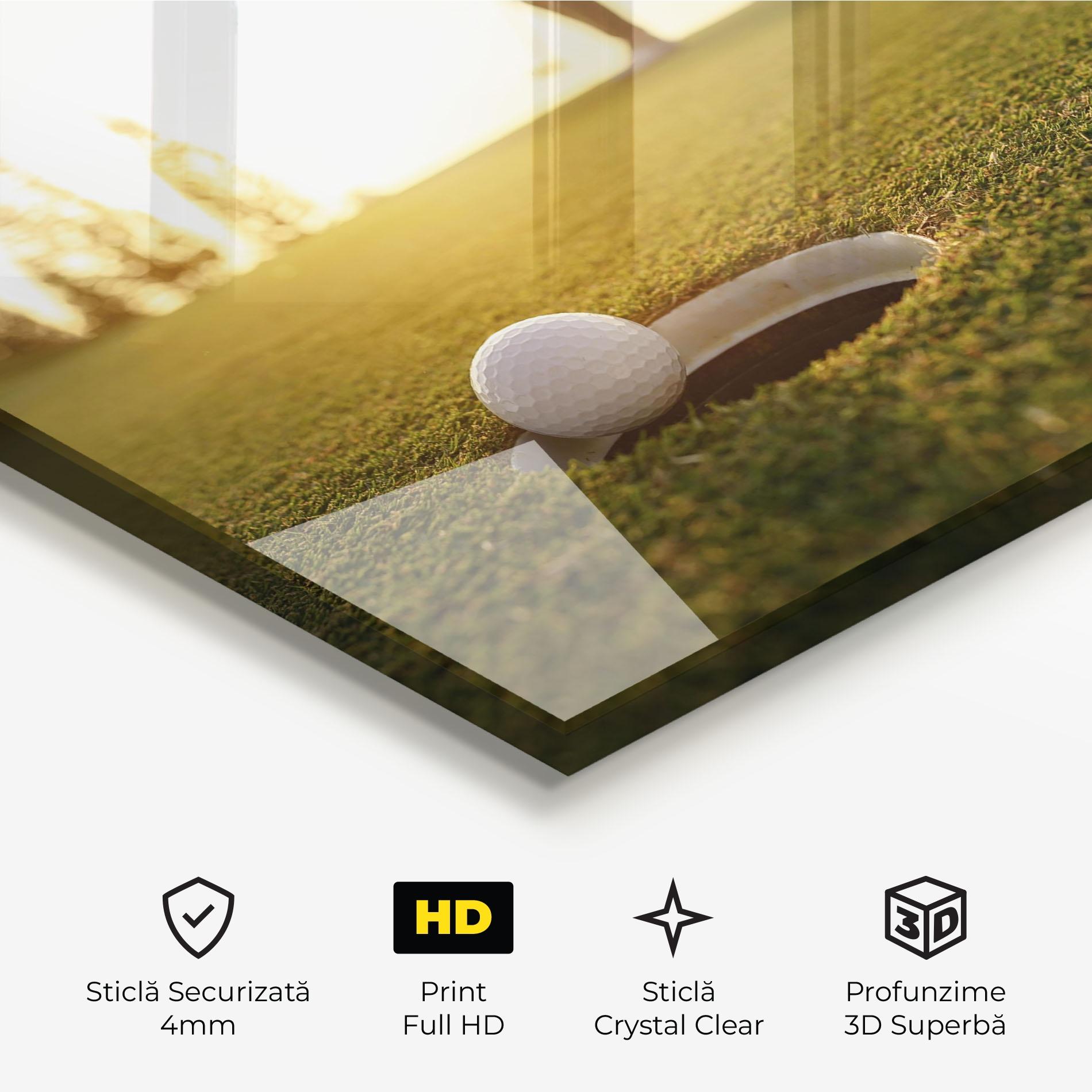 Tablou Sticla Golfer Concept mockup 3