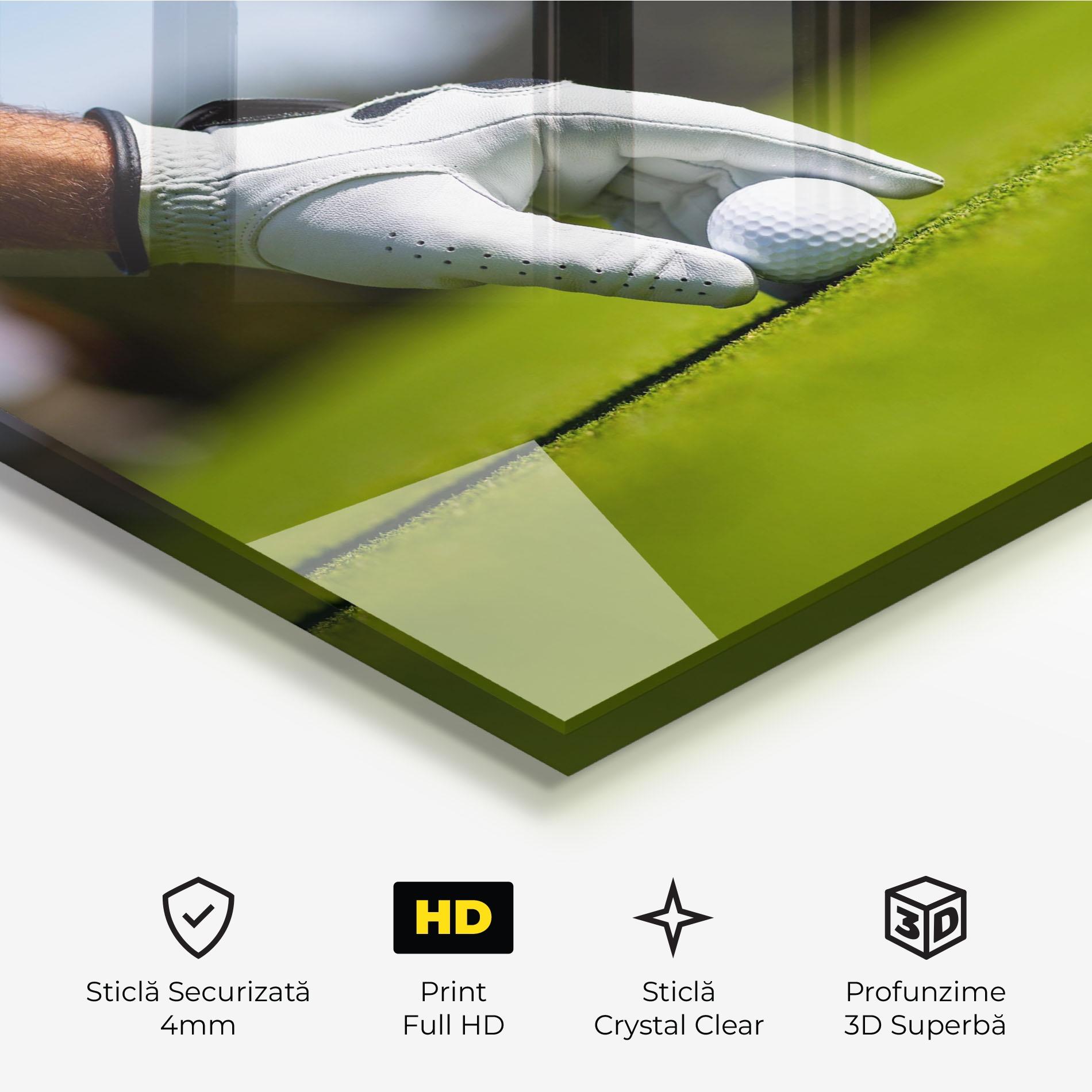 Tablou Sticla Golfer Man mockup 3