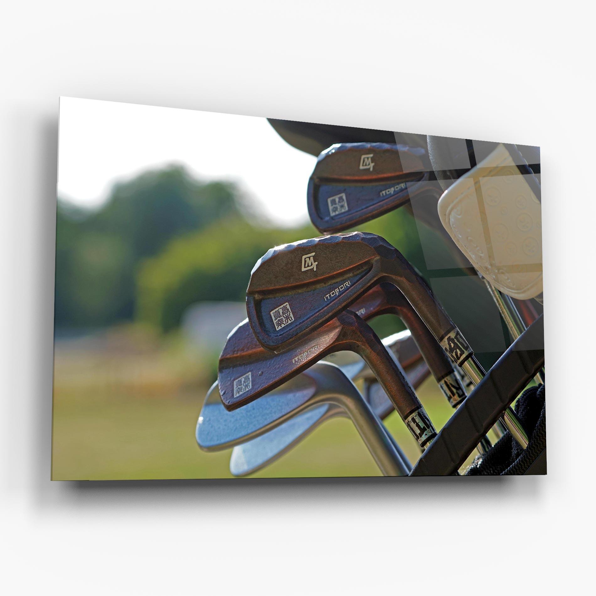 Tablou Sticla Brown Golf Club mockup 6