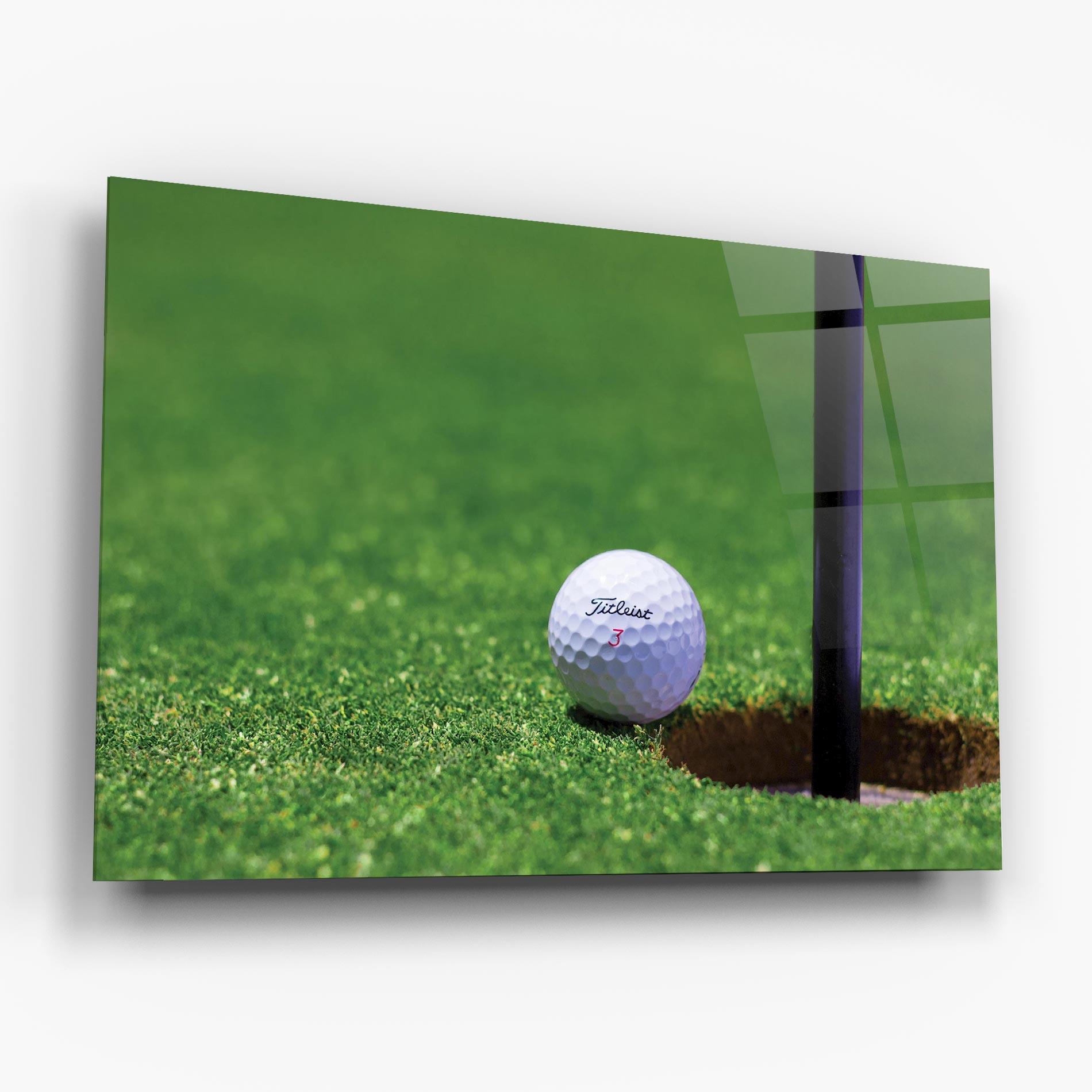 Tablou Sticla Close To Ball Golf Ball mockup 6