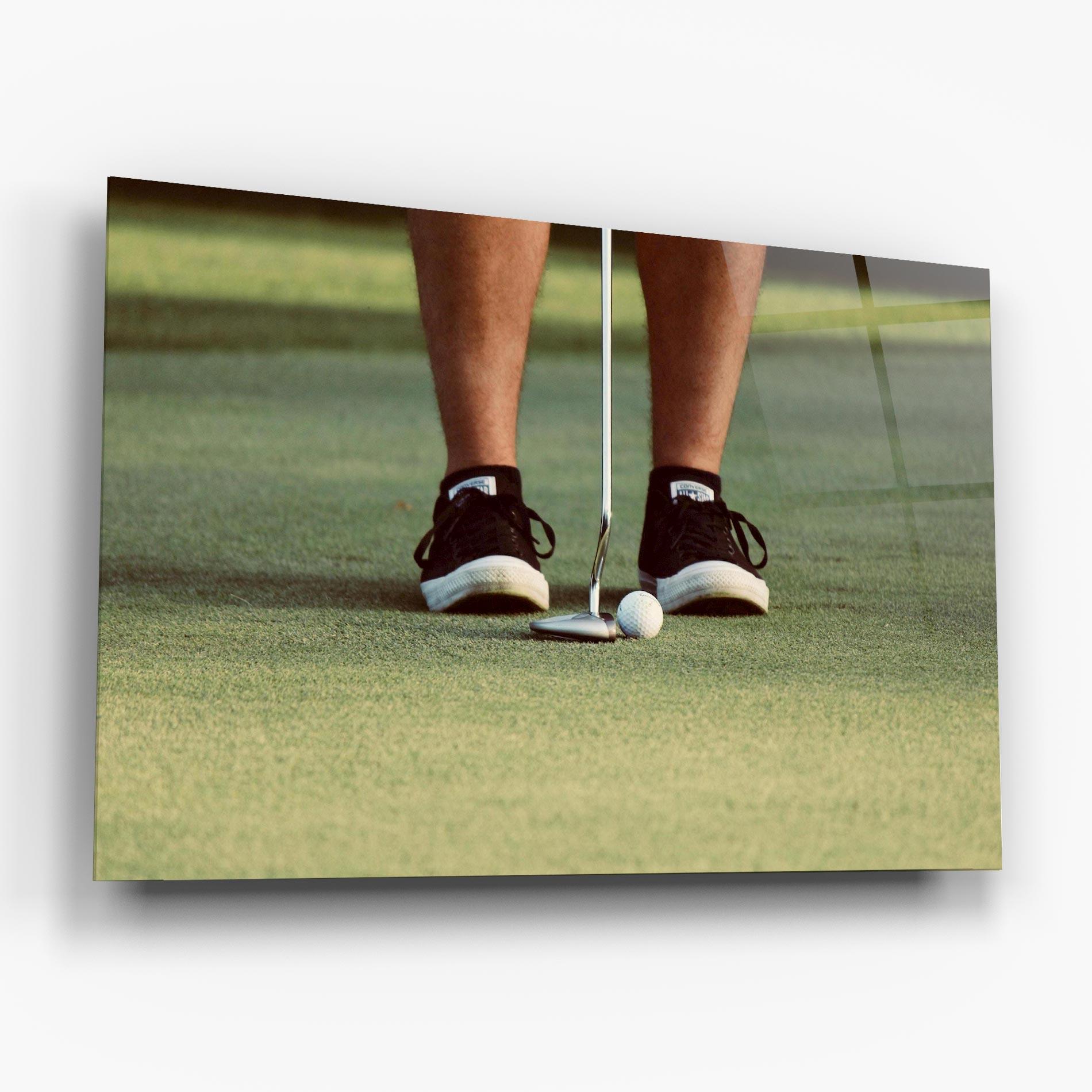 Tablou Sticla Converse Golf Ball mockup 6