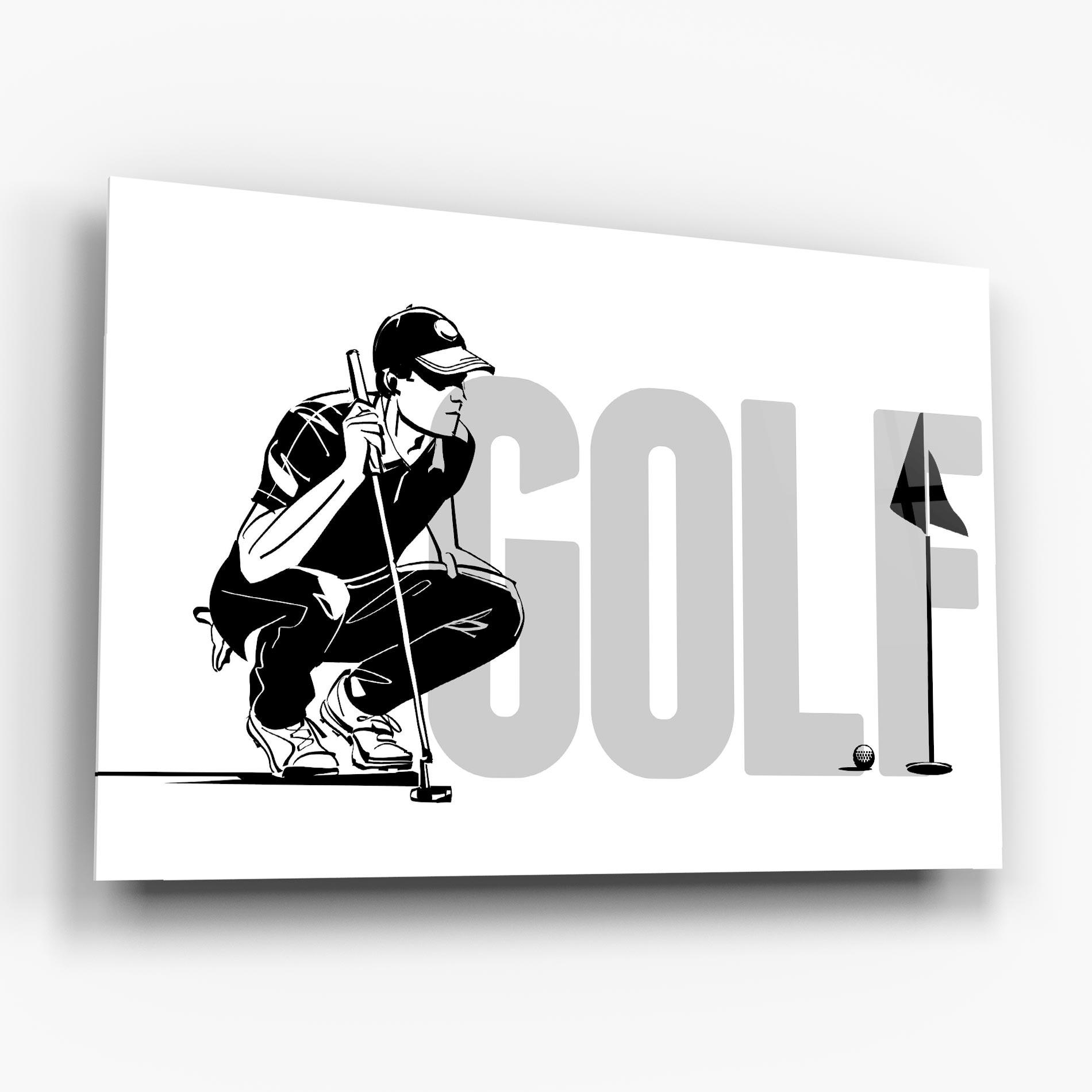 Tablou Sticla Golf mockup 6