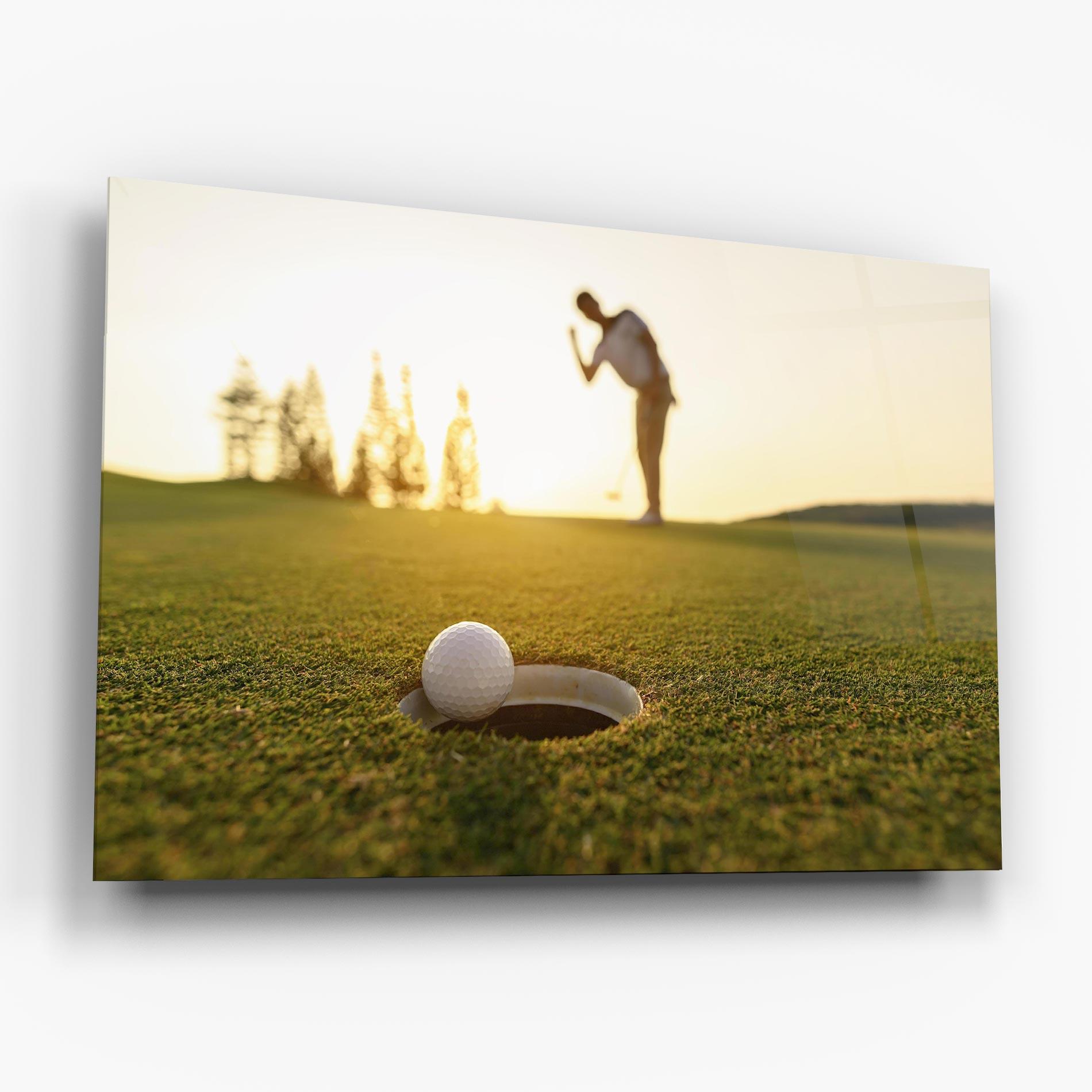 Tablou Sticla Golfer Concept mockup 6