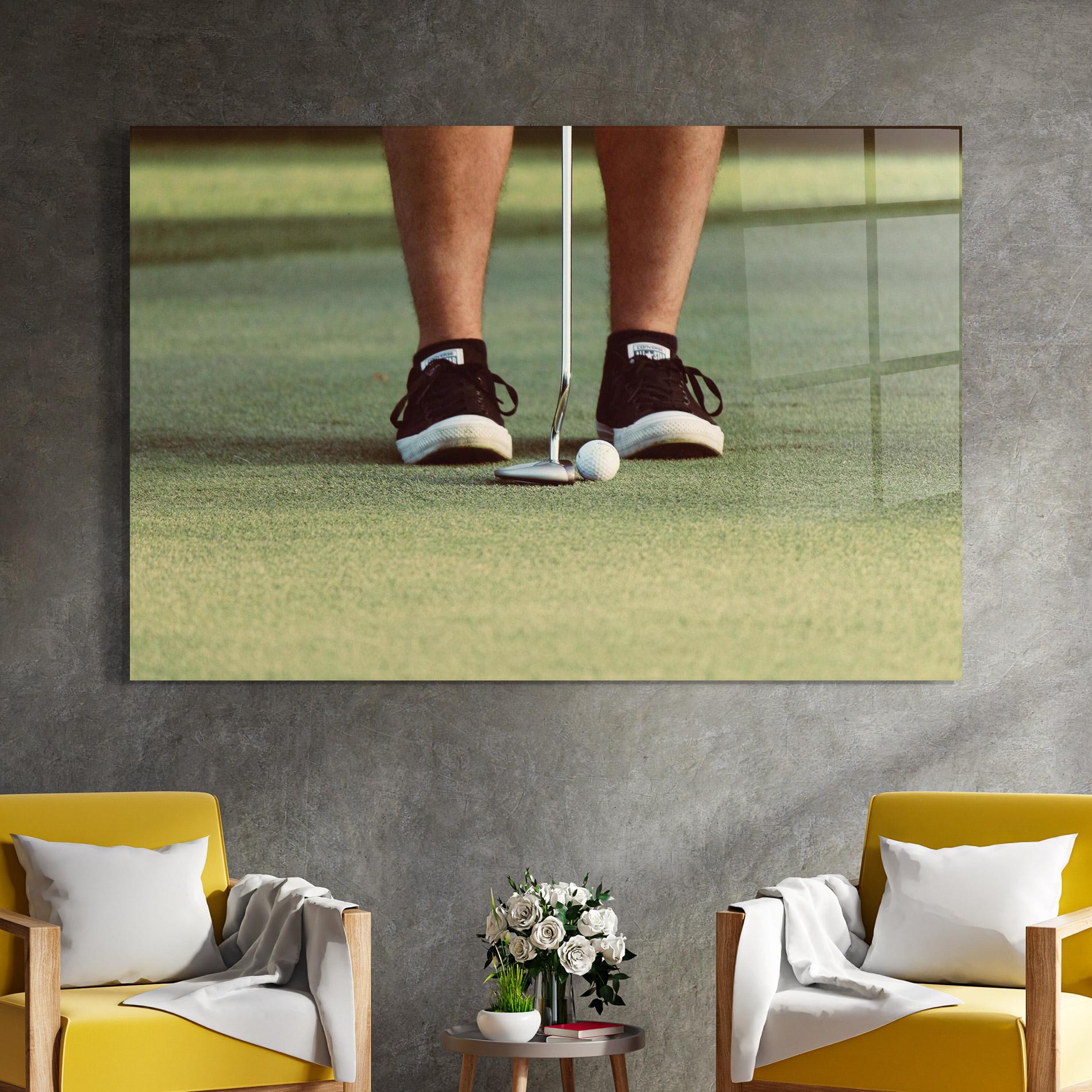 Tablou Sticla Converse Golf Ball mockup 4