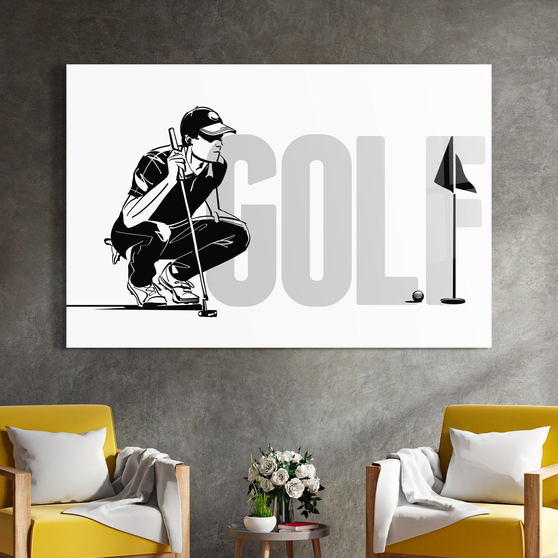 Tablou Sticla Golf mockup 4