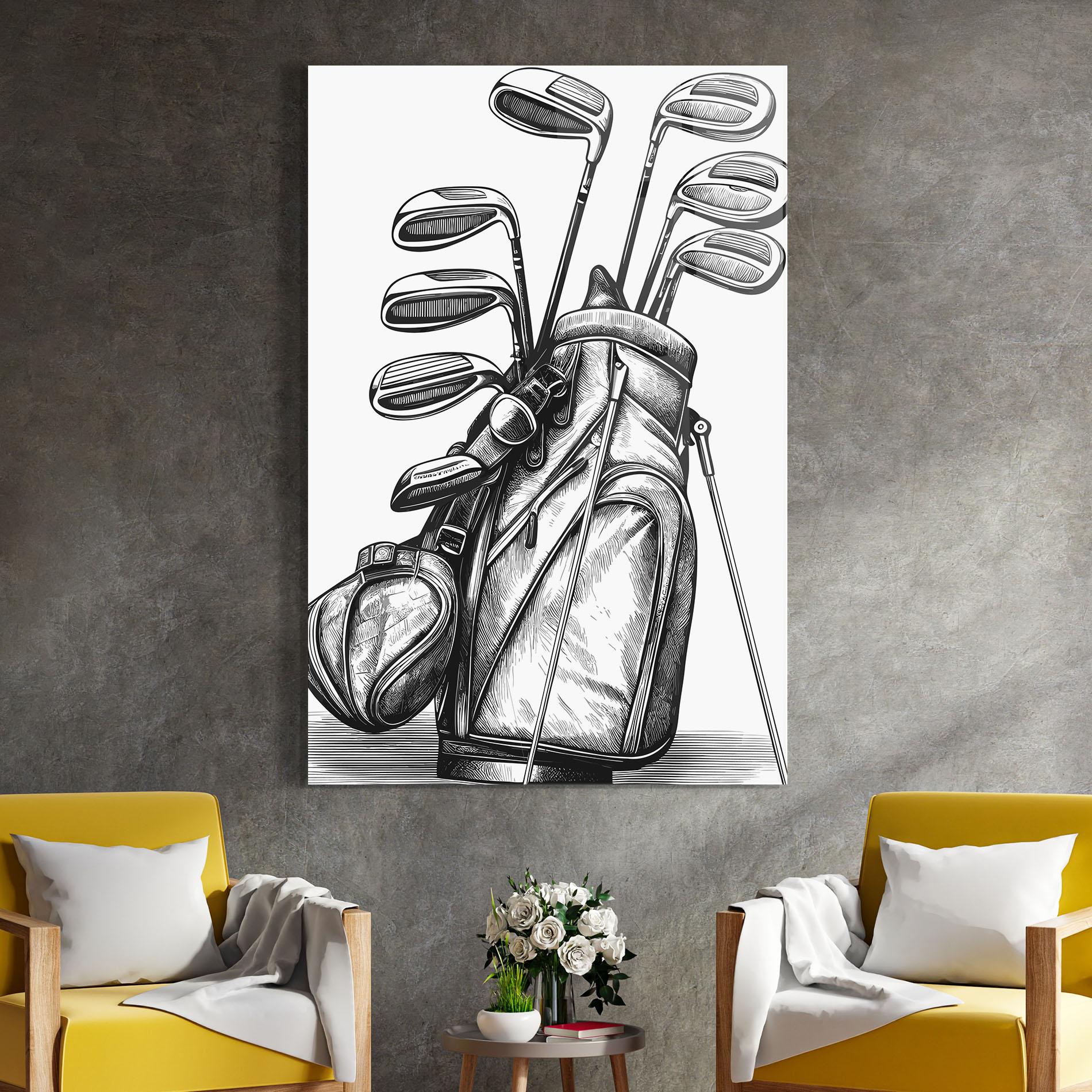 Tablou Sticla Golf Club mockup 4