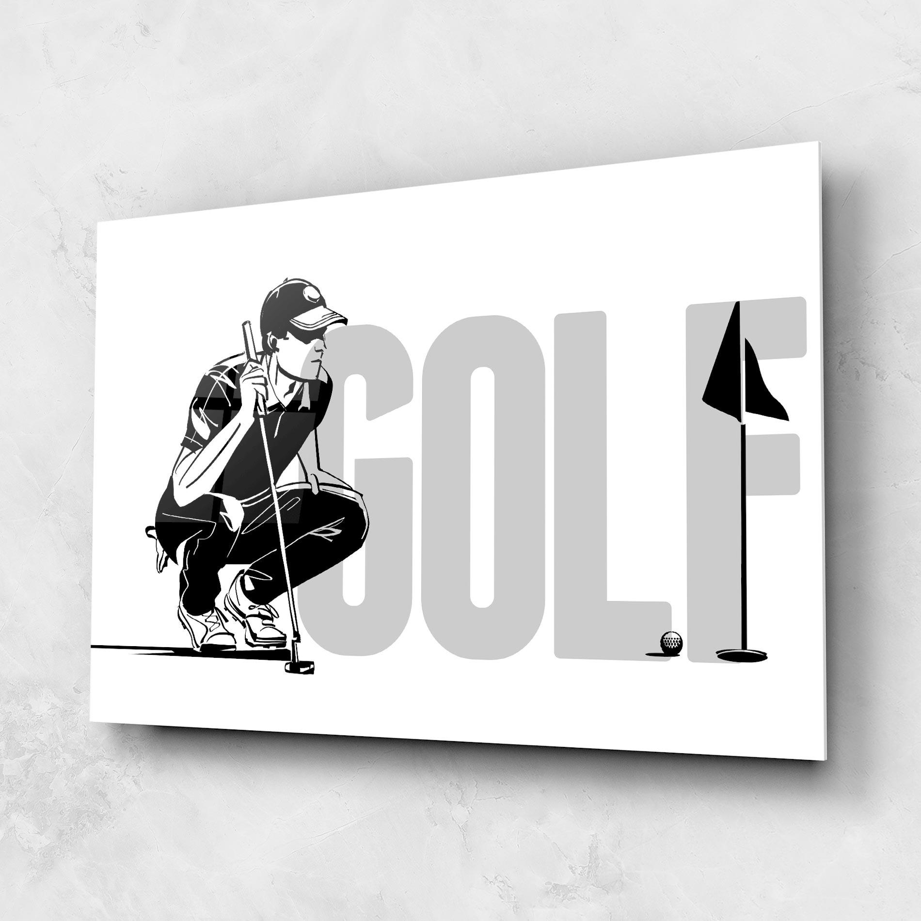 Tablou Sticla Golf mockup 1