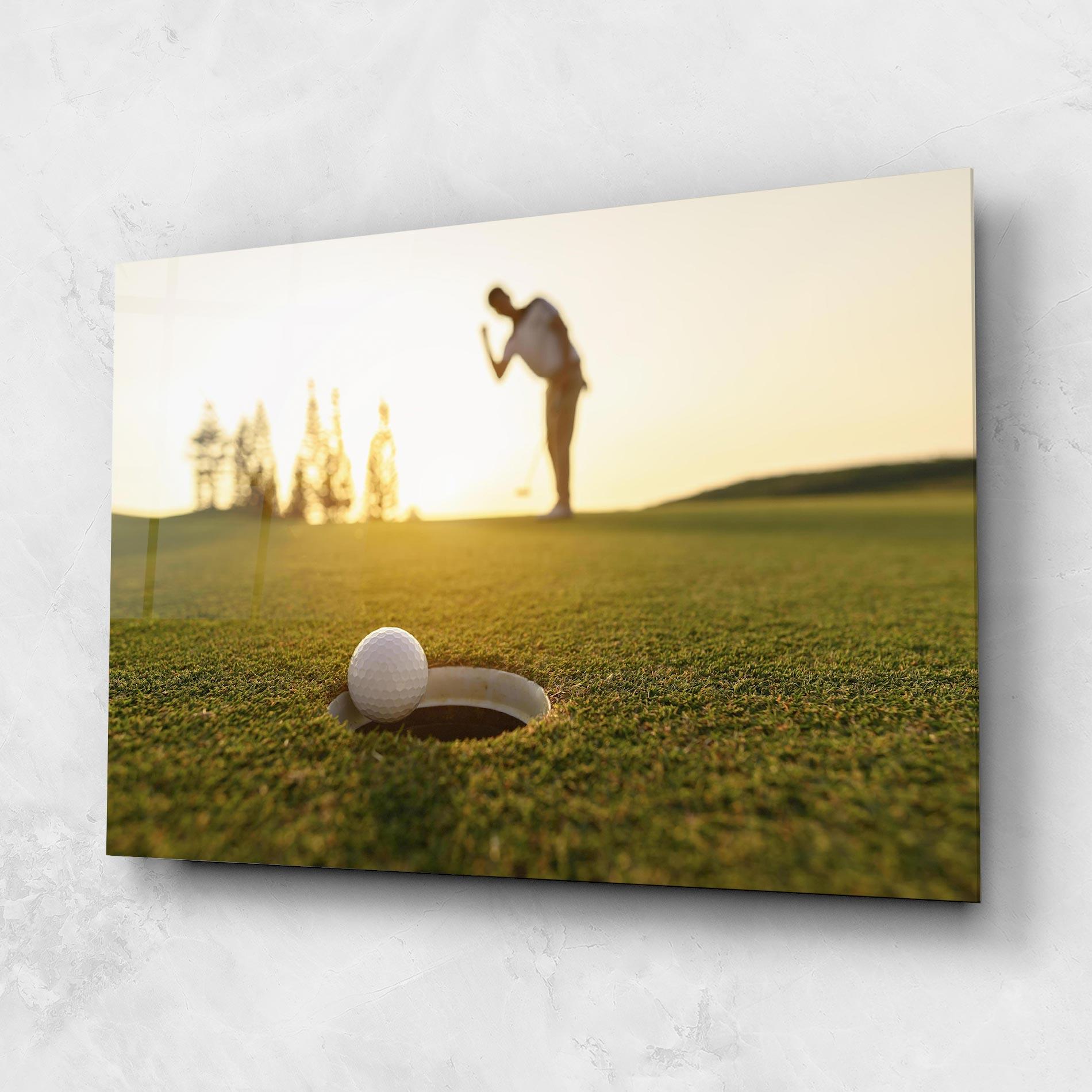Tablou Sticla Golfer Concept mockup 1