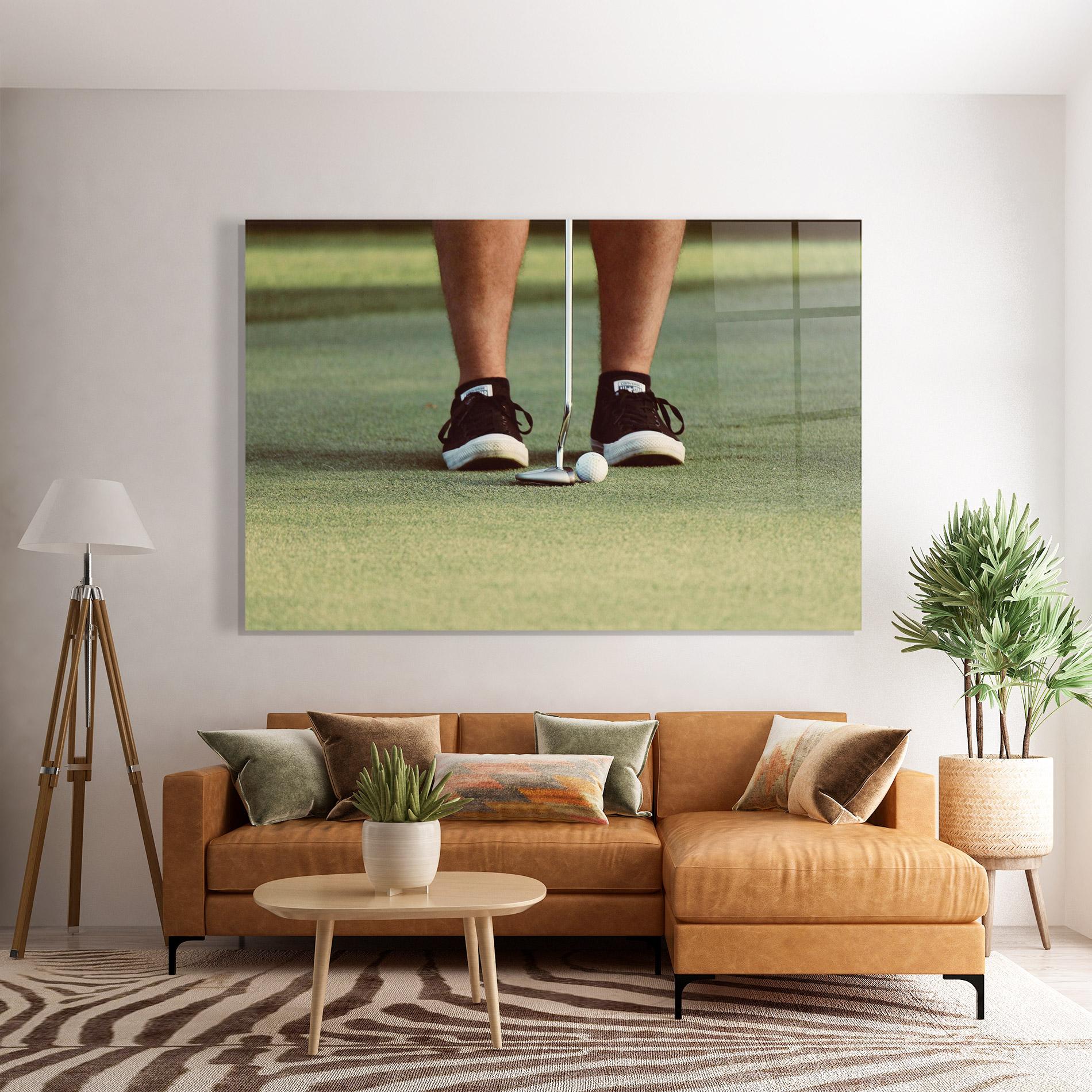 Tablou Sticla Converse Golf Ball mockup 7