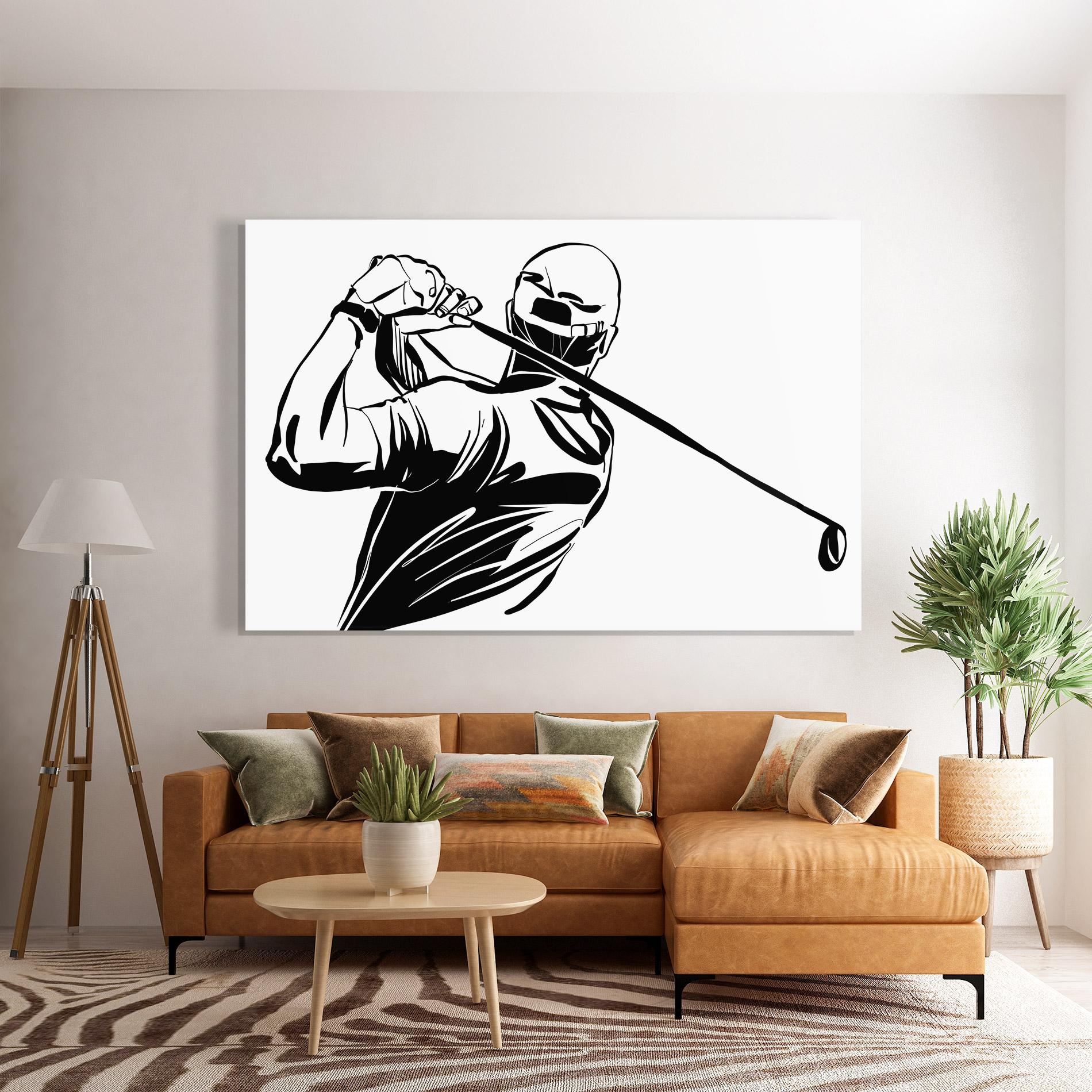 Tablou Sticla Golf Back mockup 7