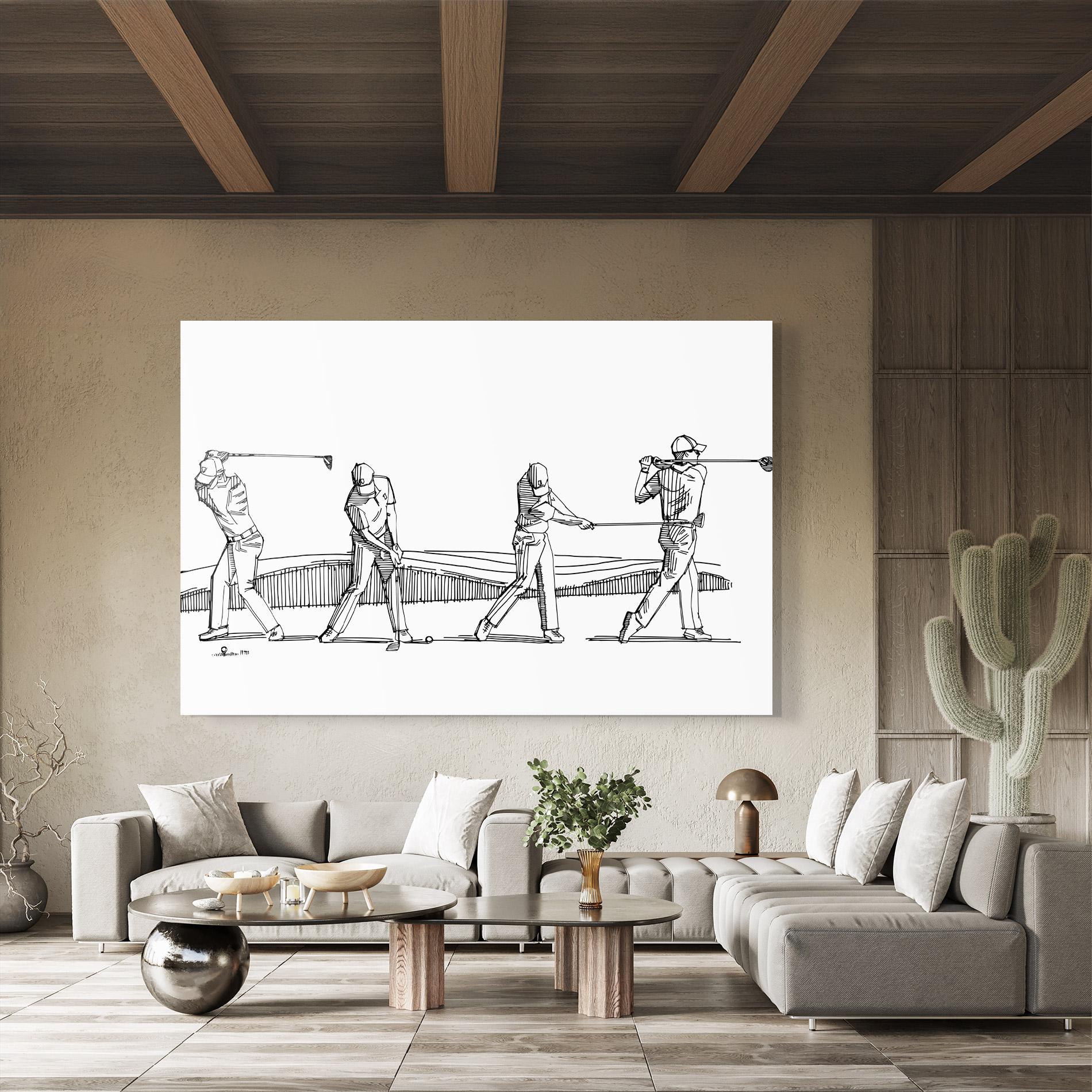 Tablou Sticla Four Golf mockup 8