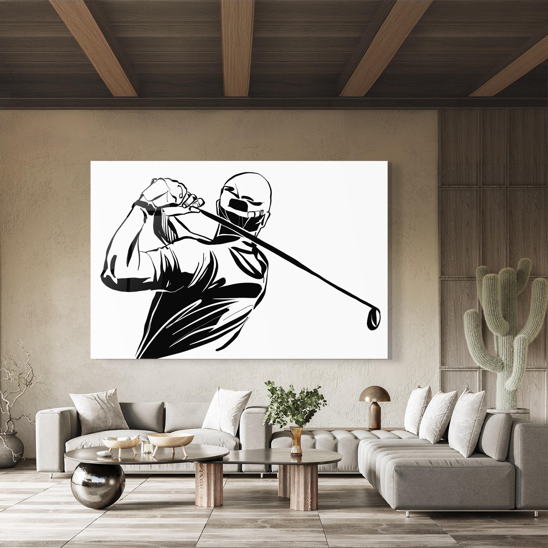 Tablou Sticla Golf Back mockup 8