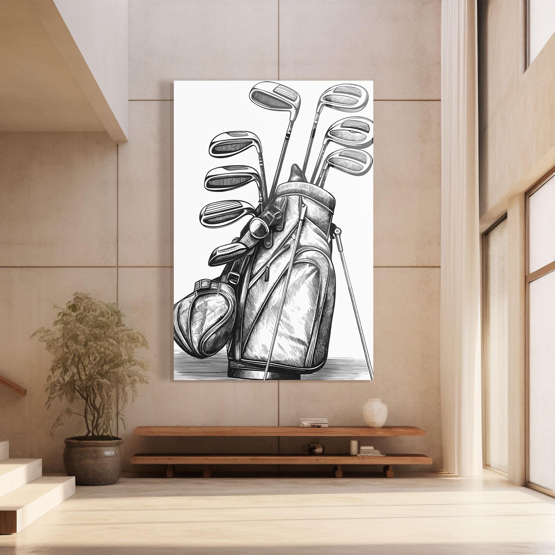Tablou Sticla Golf Club mockup 8
