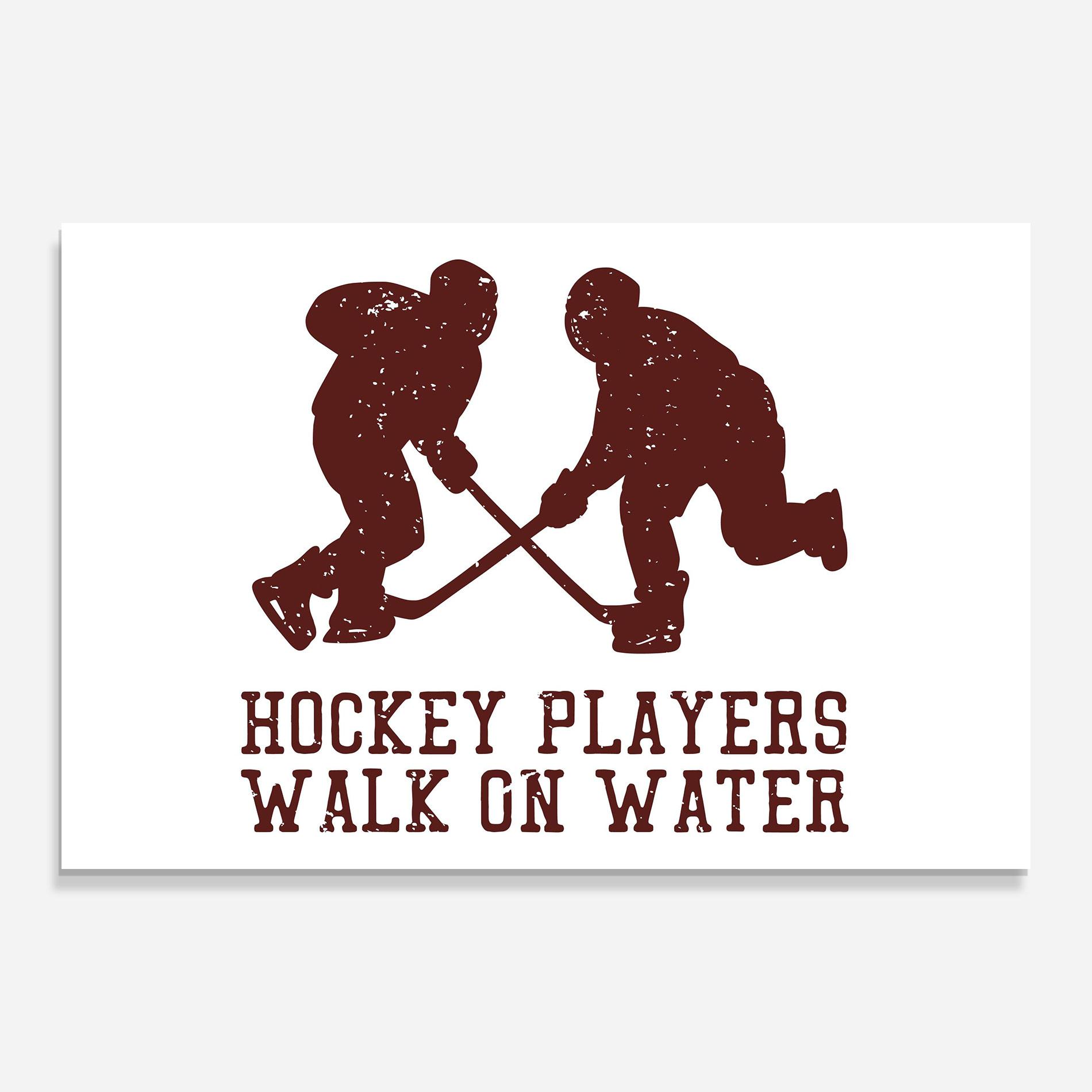 Tablou Sticla Hockey Walk mockup 0