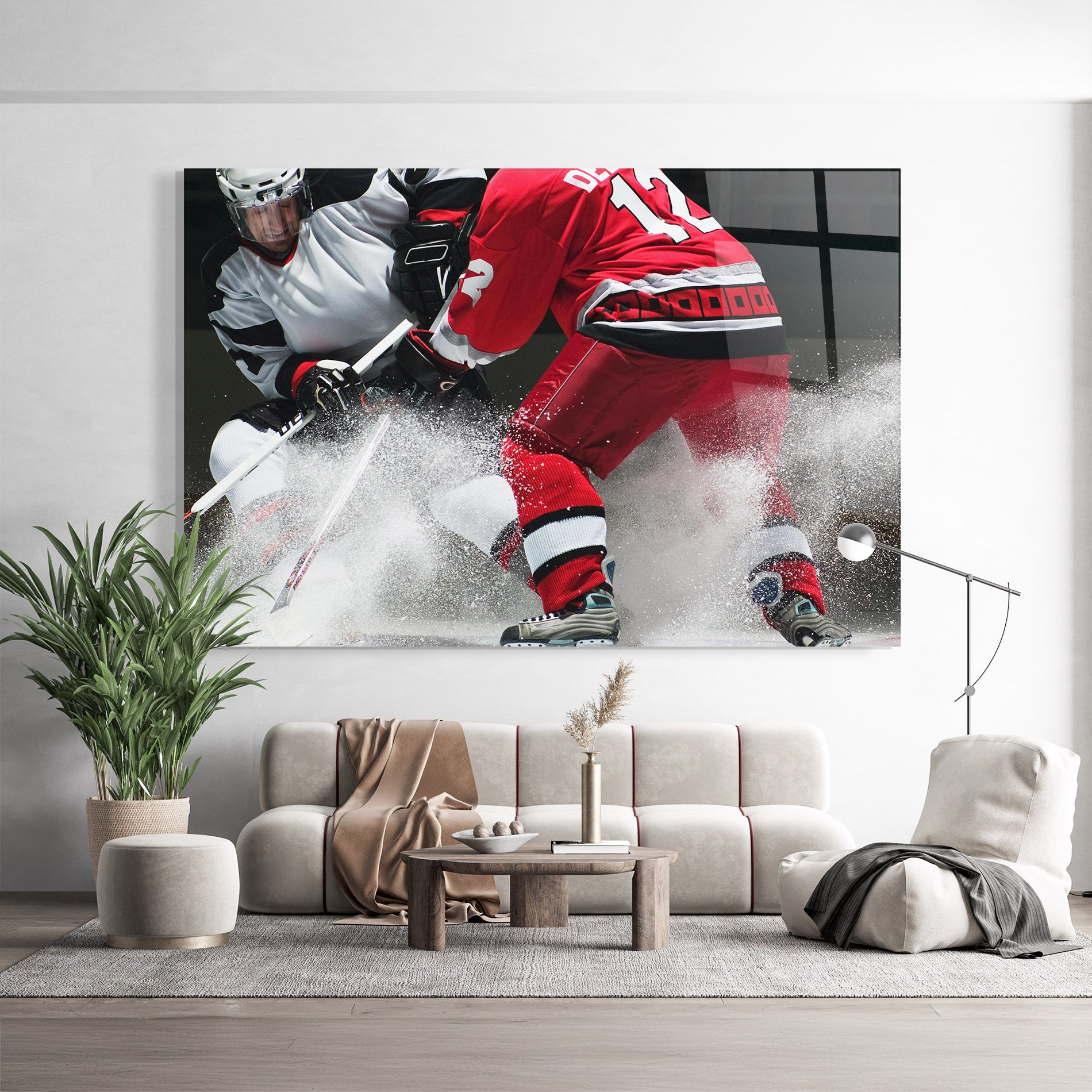 Red Hokey Player mockup 9