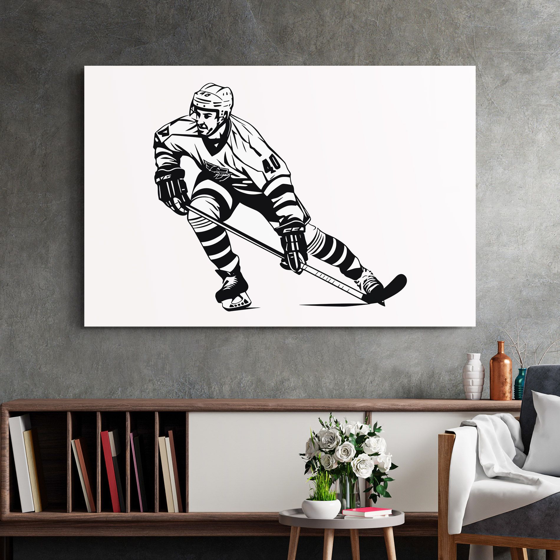 Hockey Player mockup 2