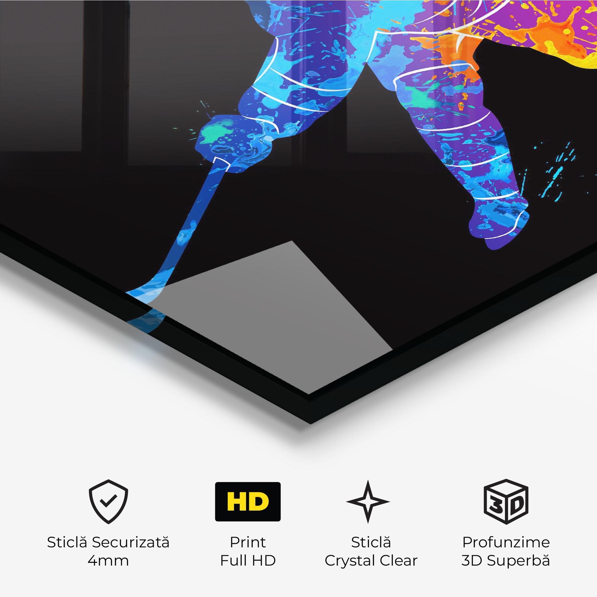 Tablou Sticla Color Mix Art mockup 3