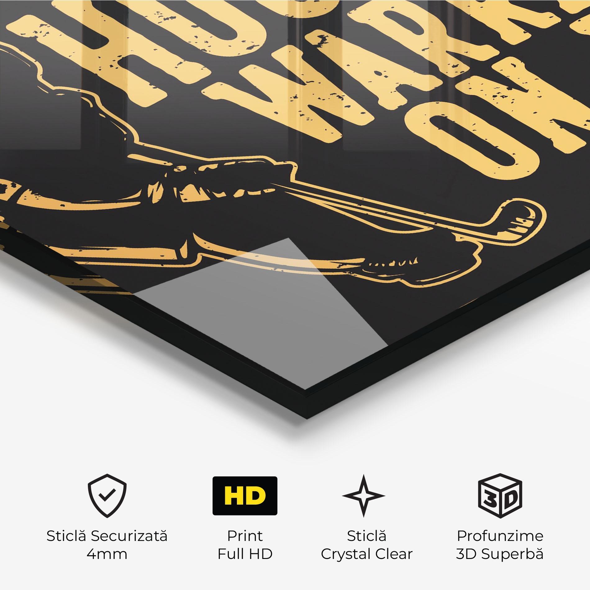 Tablou Sticla Hockey Worrior mockup 3