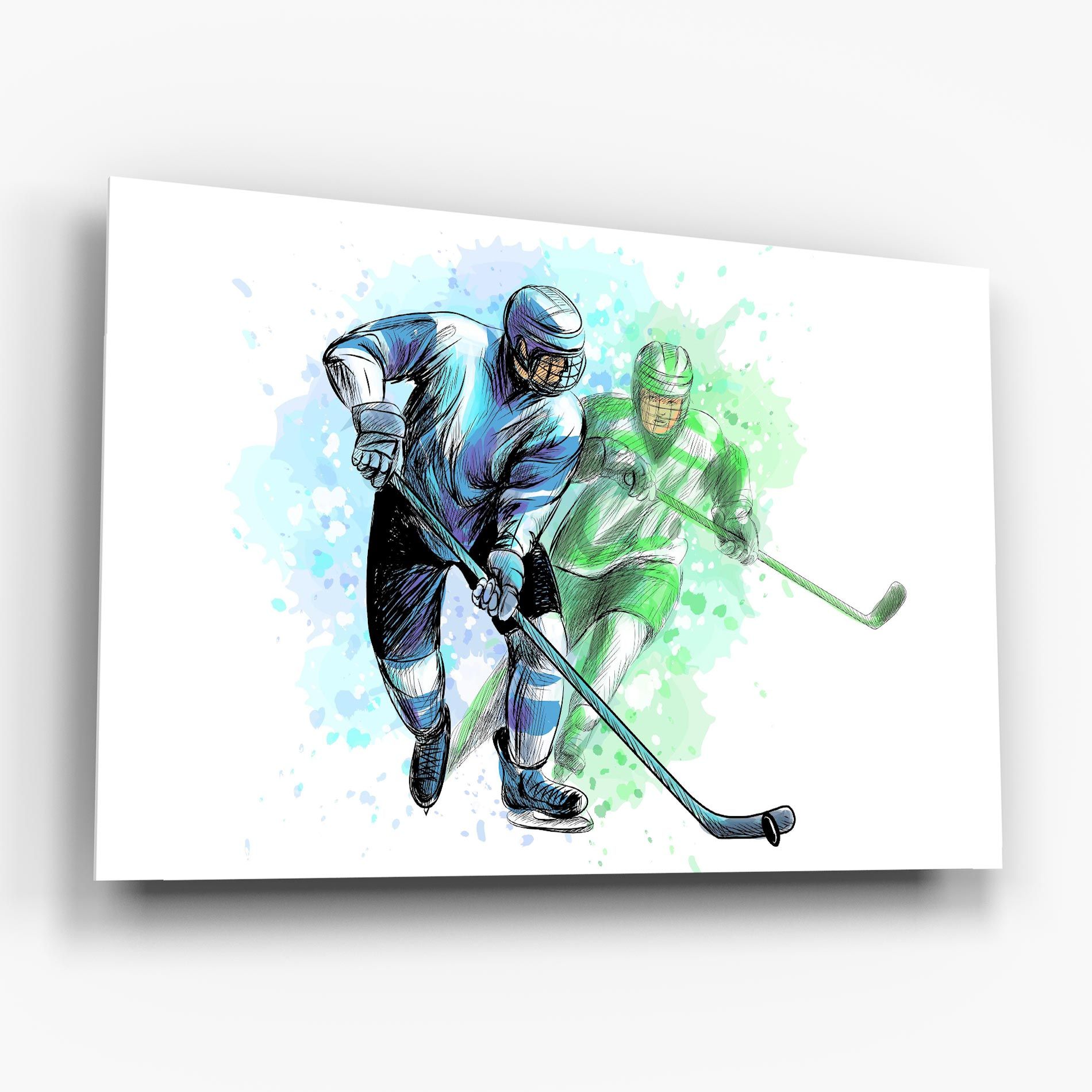 Green Blue Hockey mockup 6