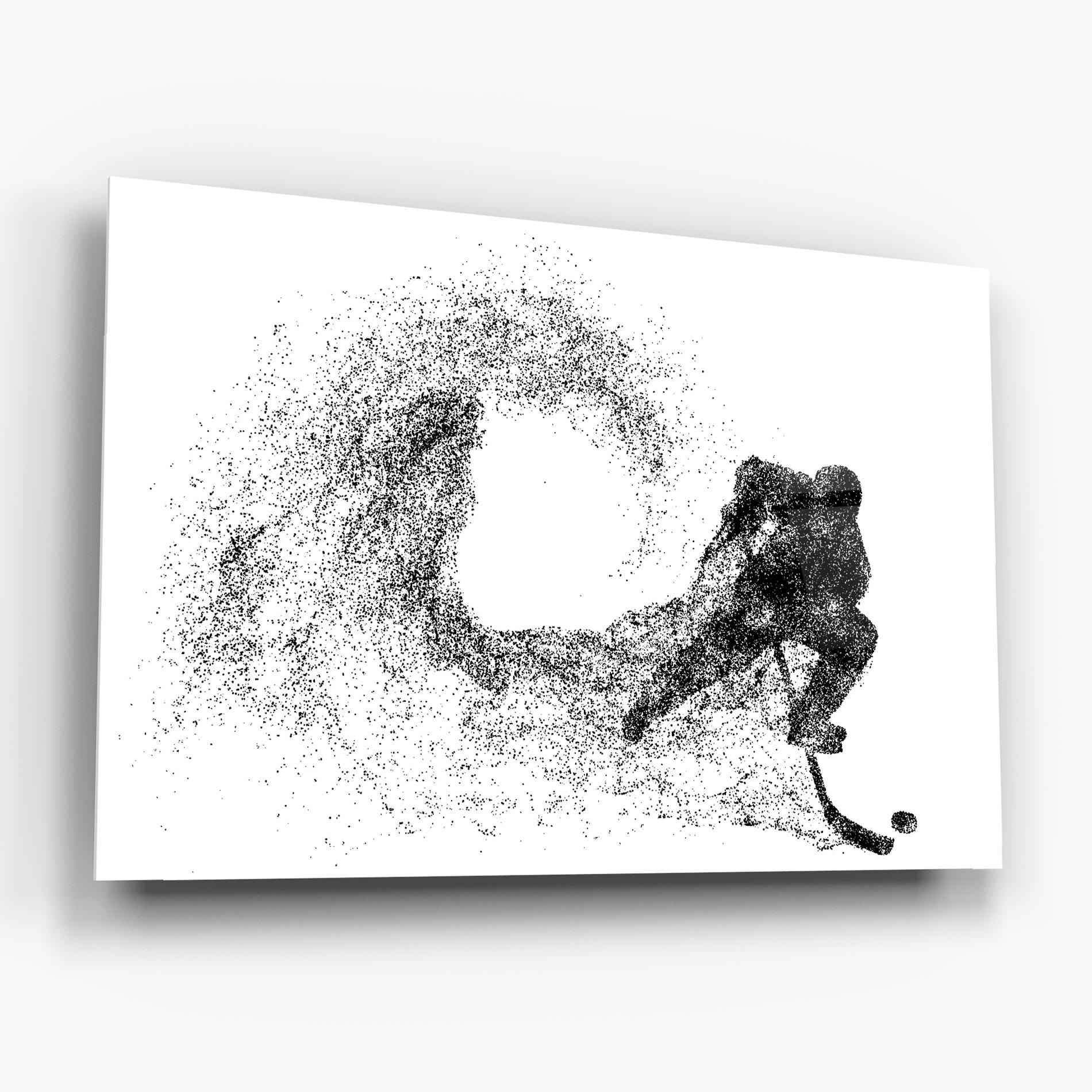 Tablou Sticla Hockey Playing mockup 6