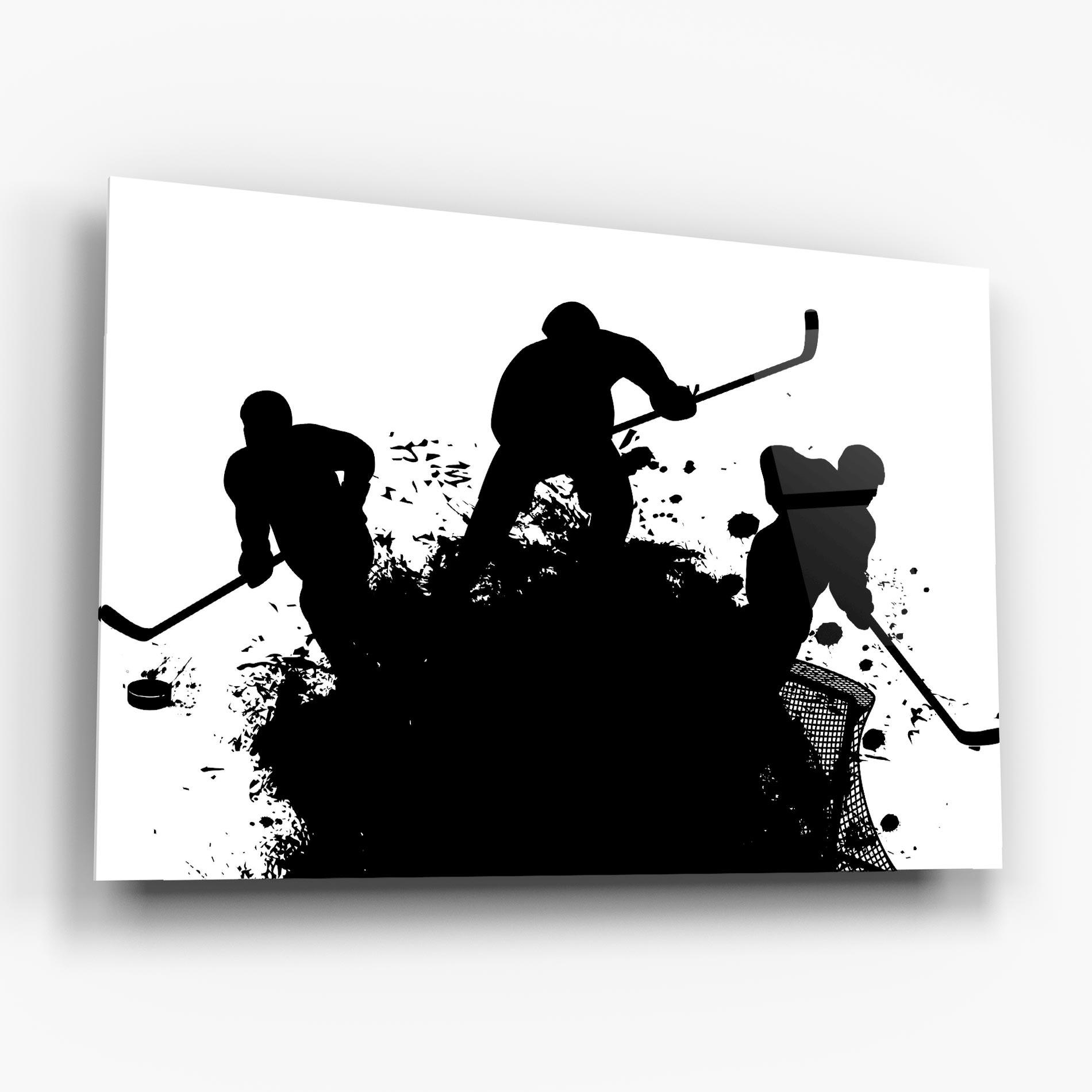 Tablou Sticla Hockey Tree mockup 6