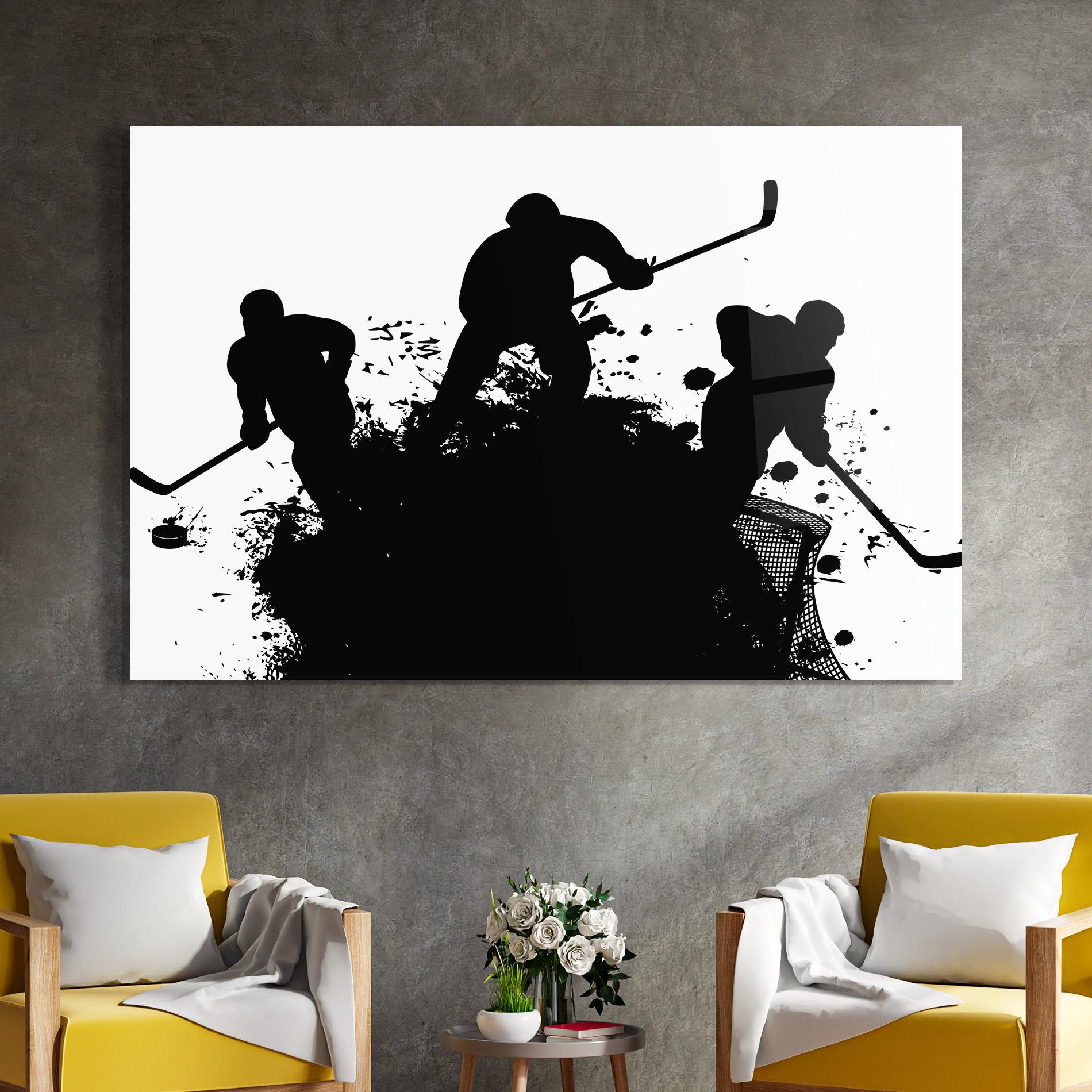 Tablou Sticla Hockey Tree mockup 4