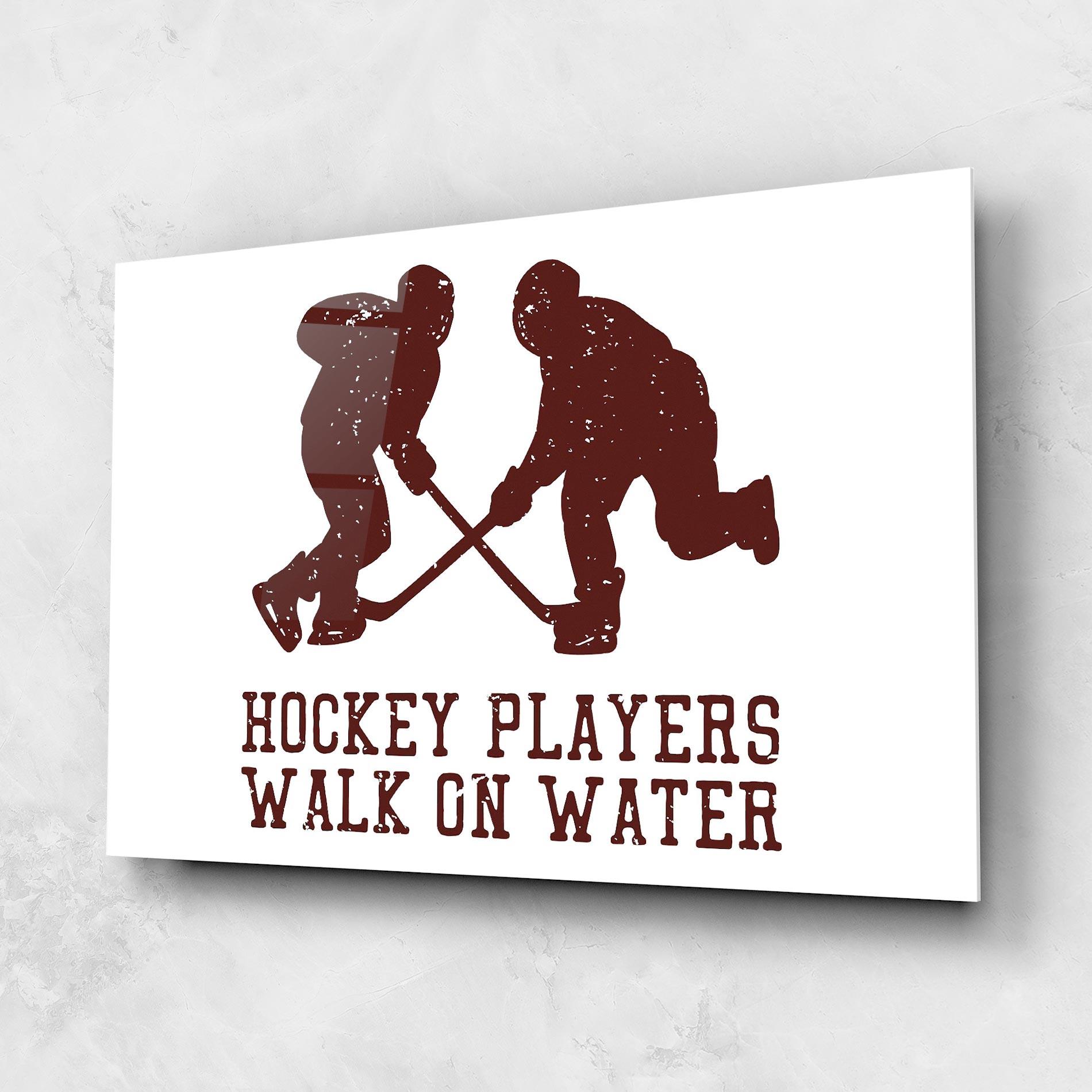 Tablou Sticla Hockey Walk mockup 1