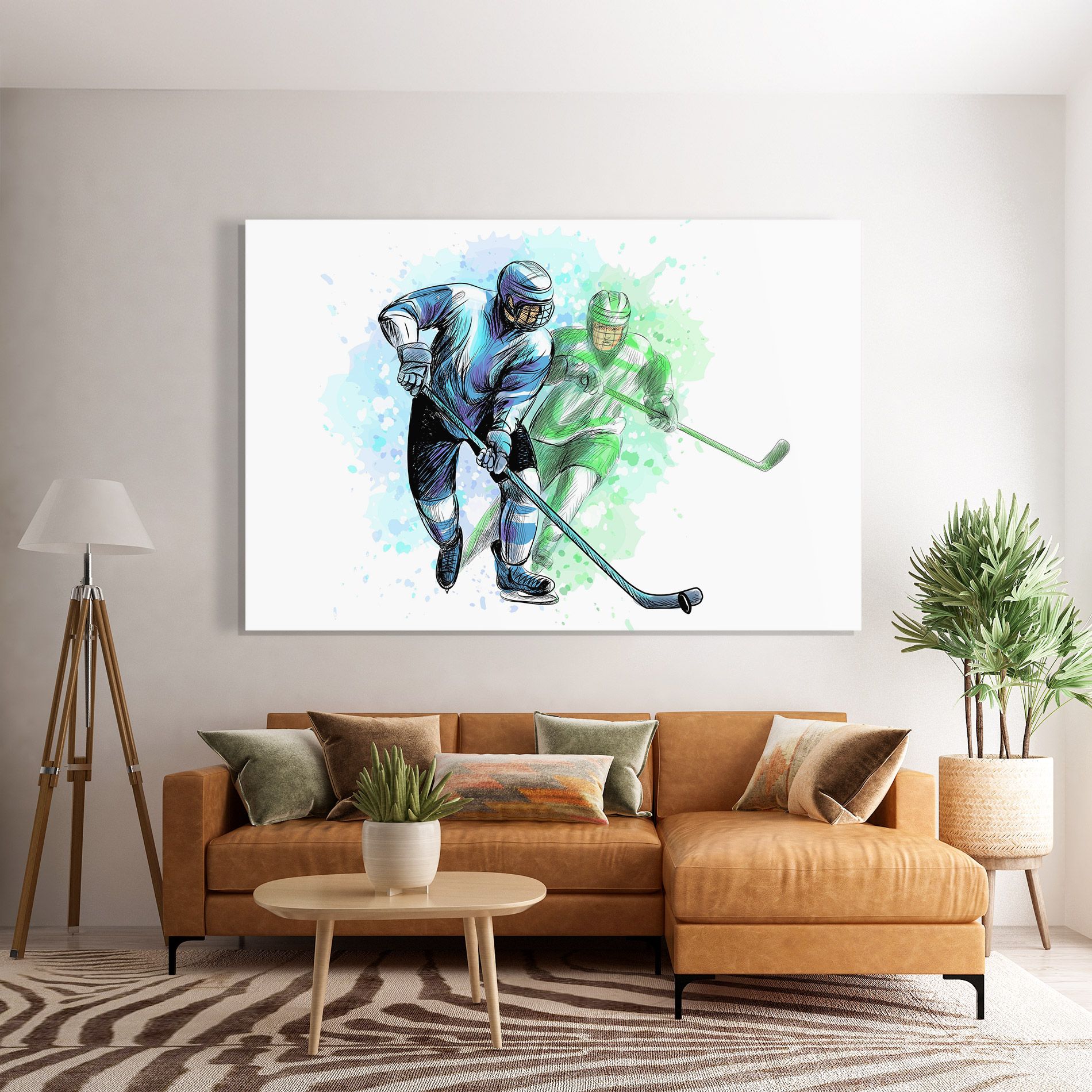 Green Blue Hockey mockup 7