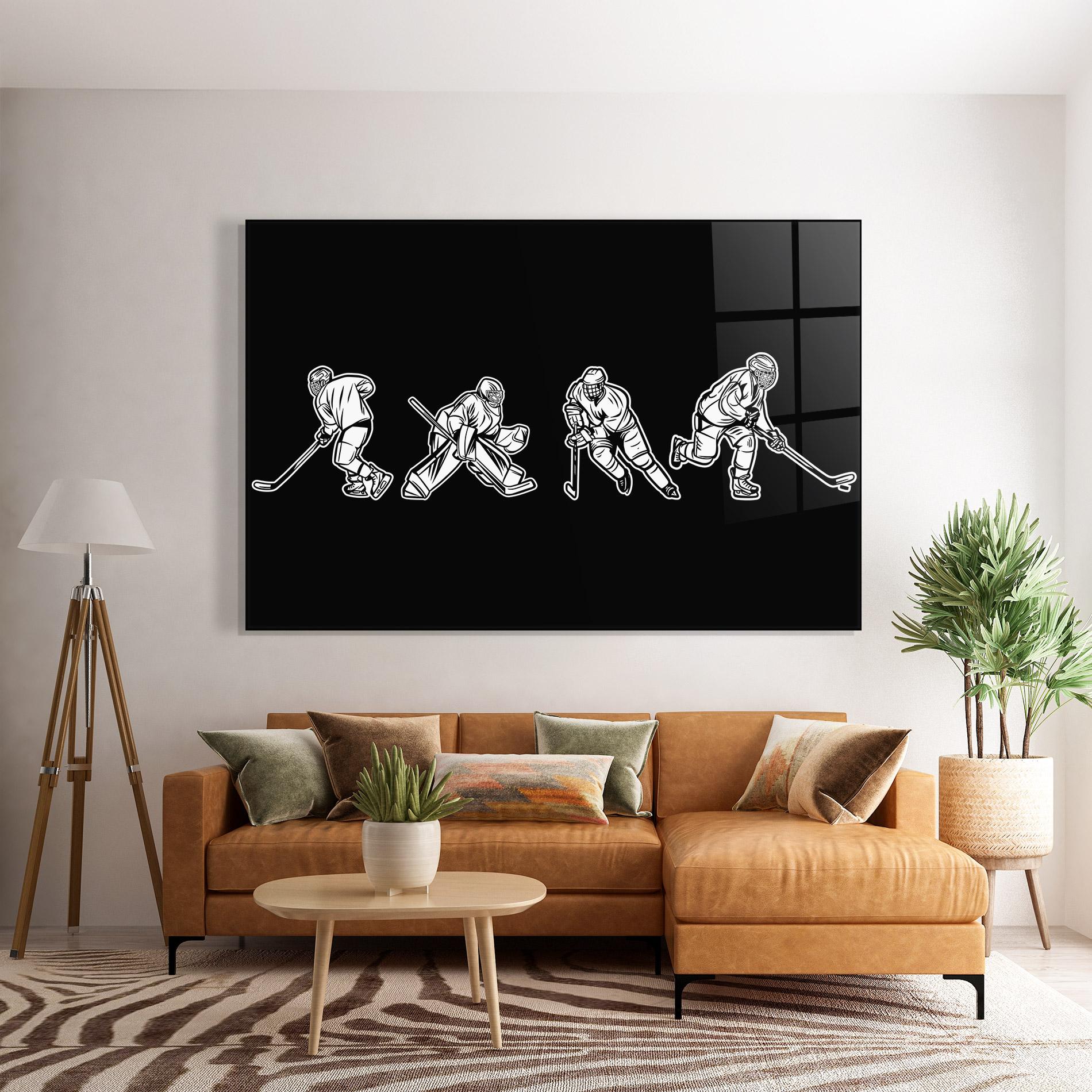 Tablou Sticla Hockey Four mockup 7