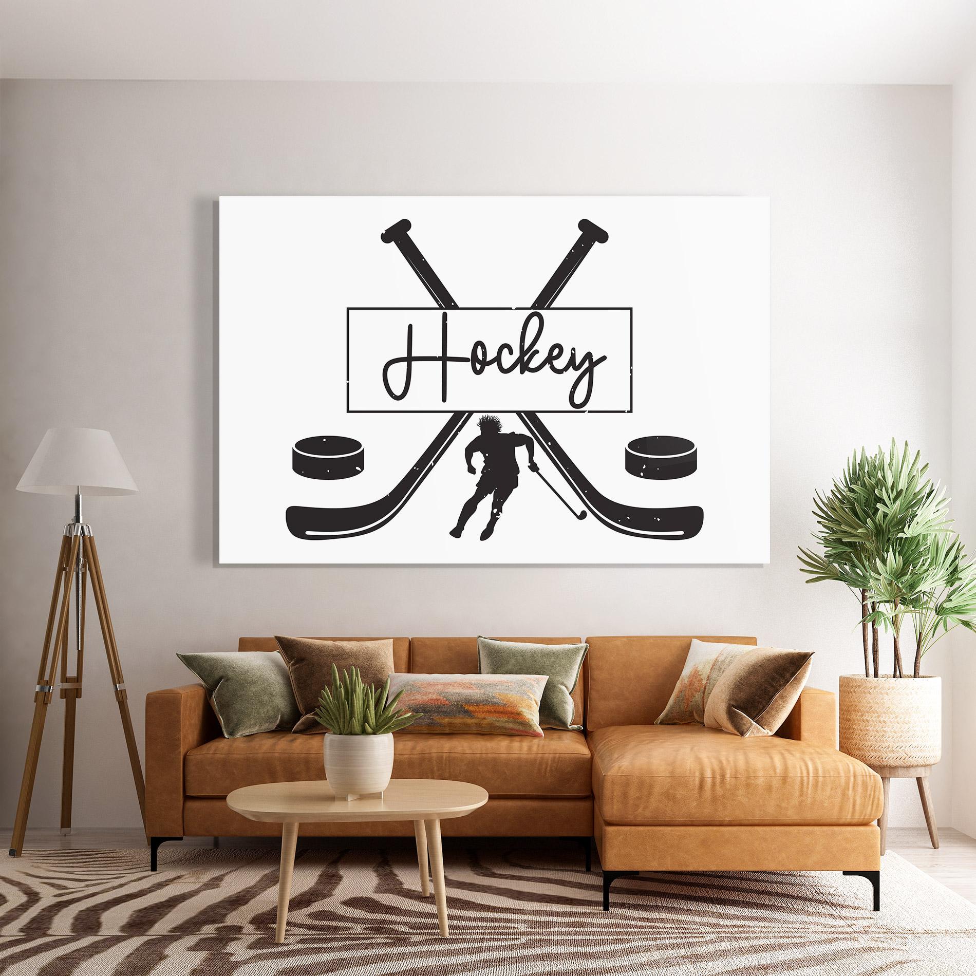 Tablou Sticla Hockey Stick mockup 7