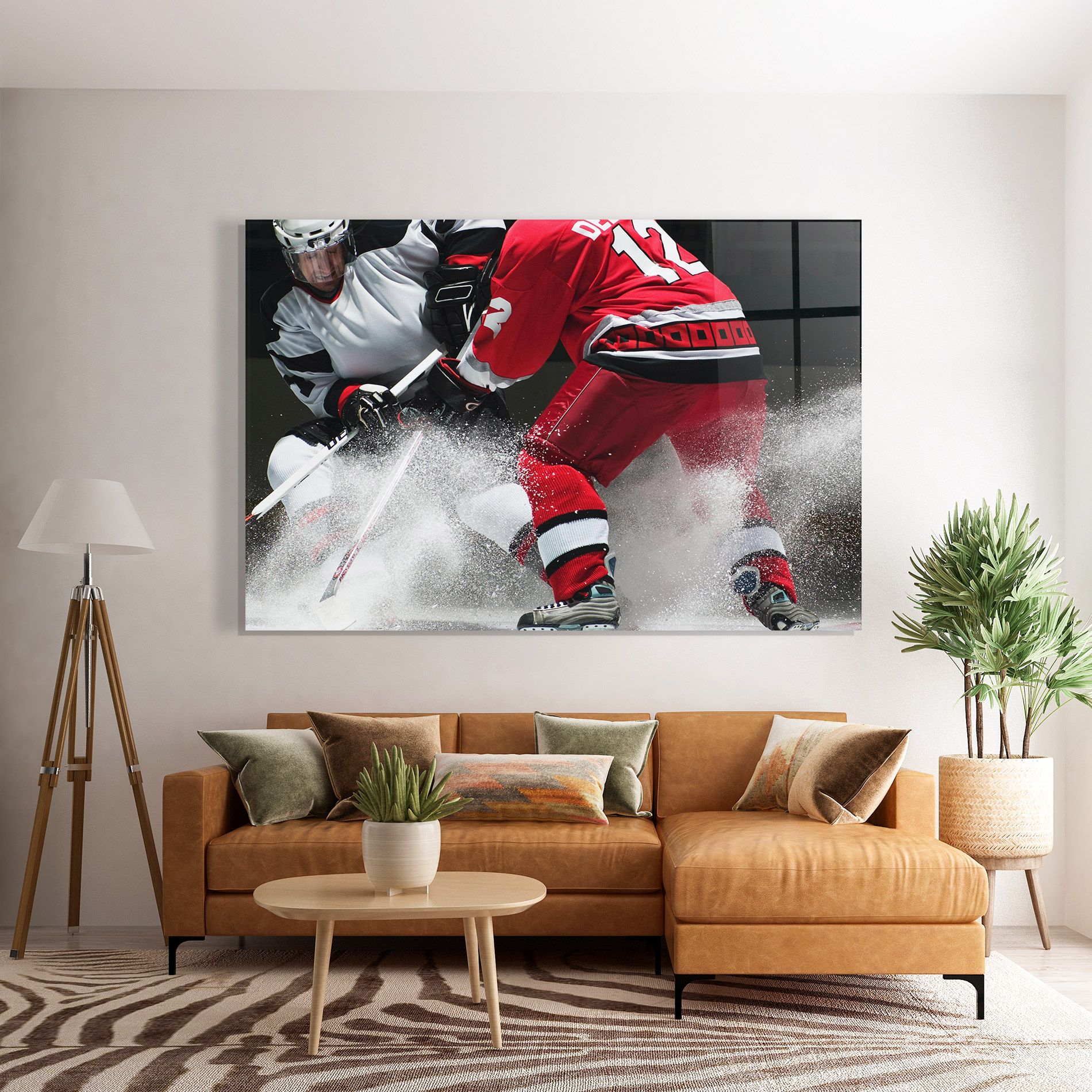 Red Hokey Player mockup 7