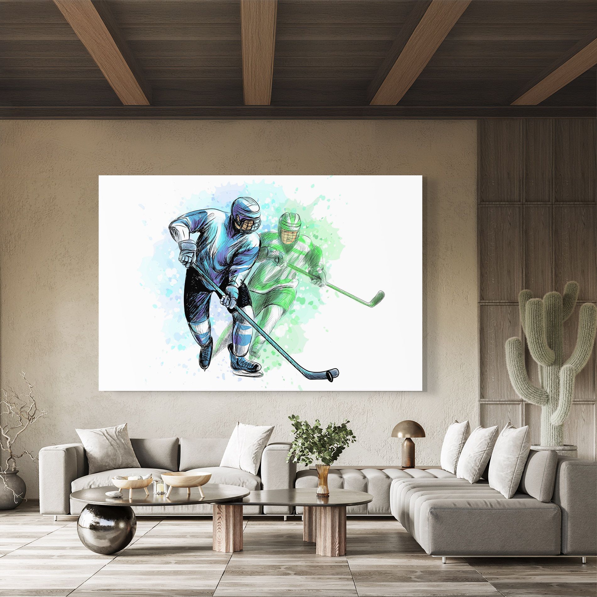 Green Blue Hockey mockup 8
