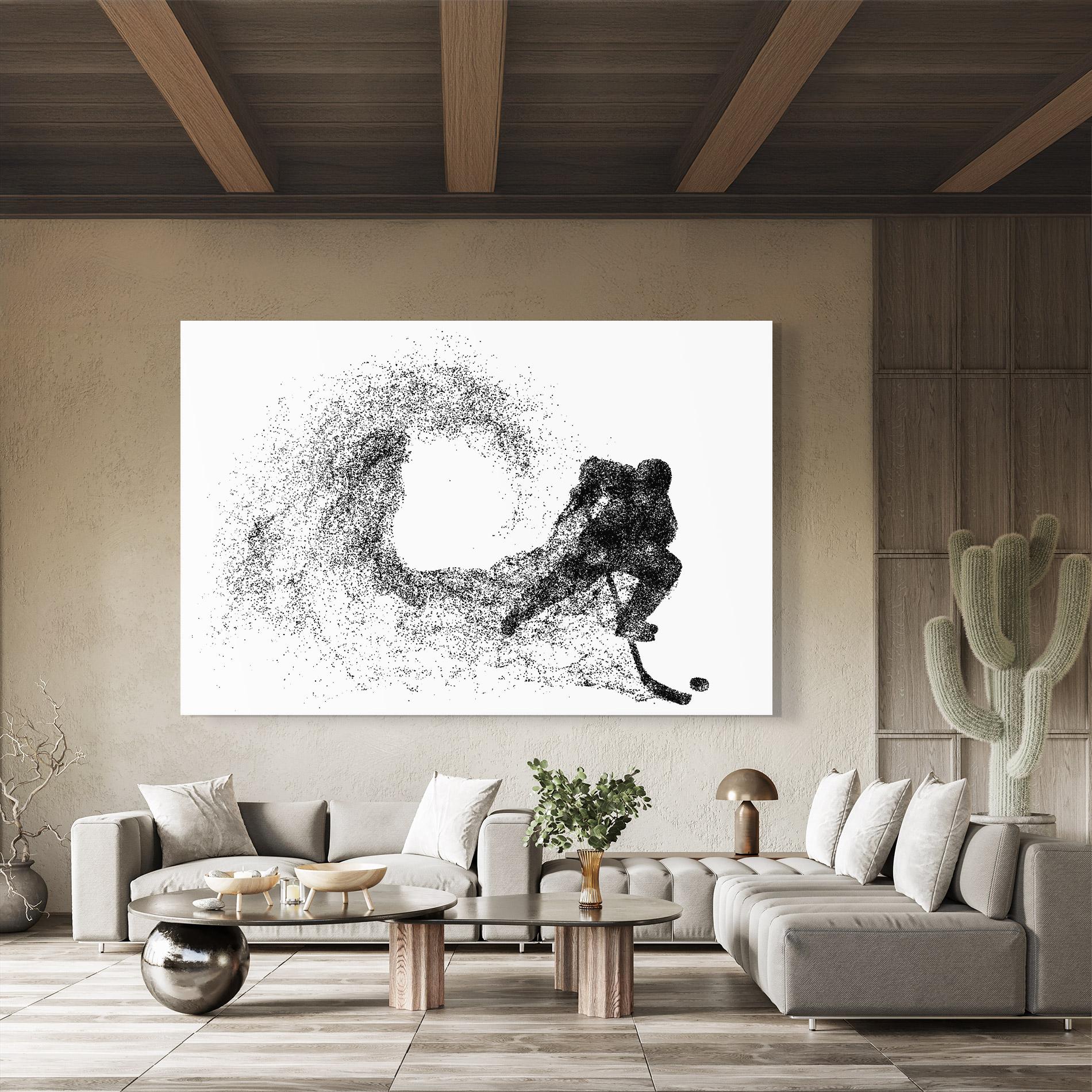 Tablou Sticla Hockey Playing mockup 8