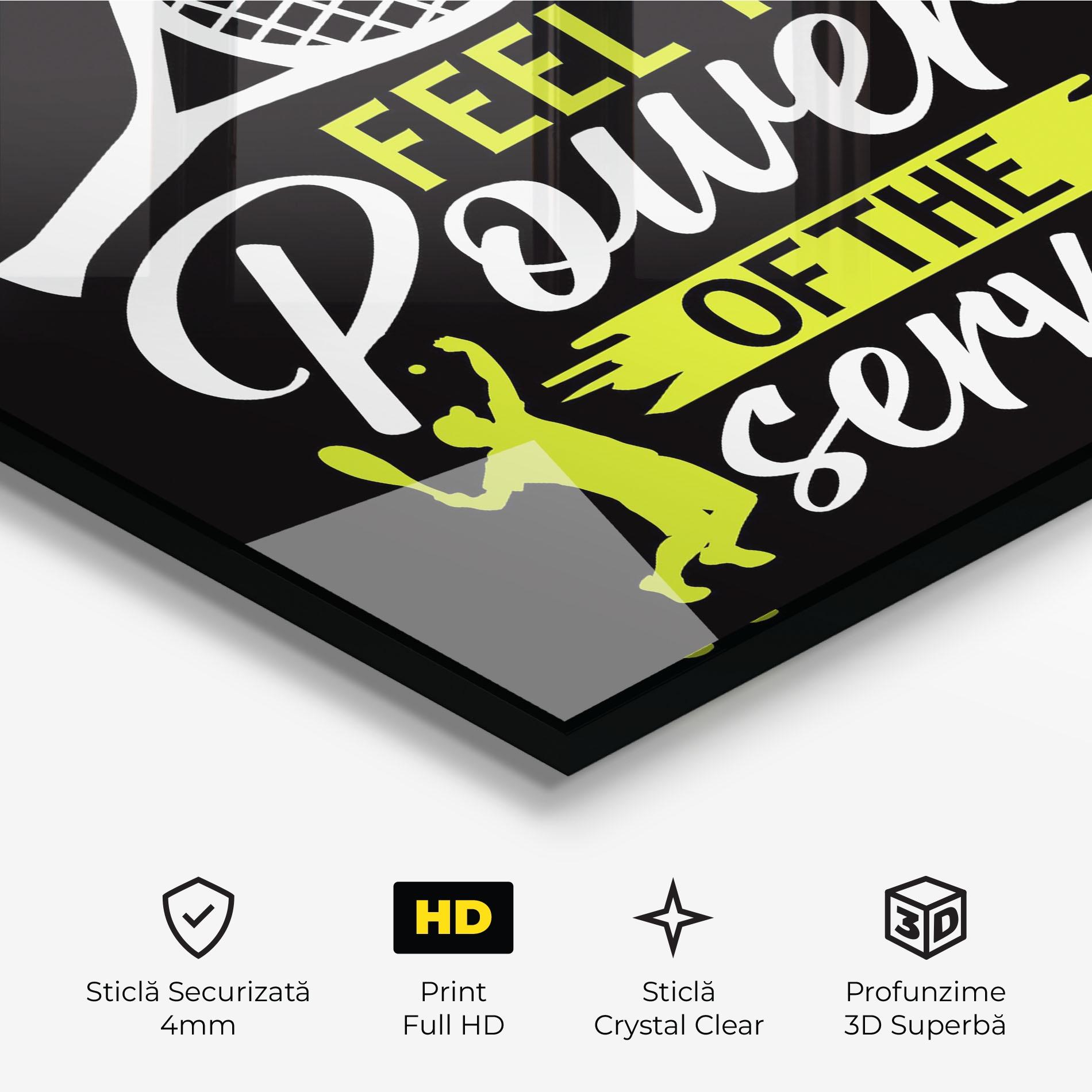 Tablou Sticla Power Serve mockup 3