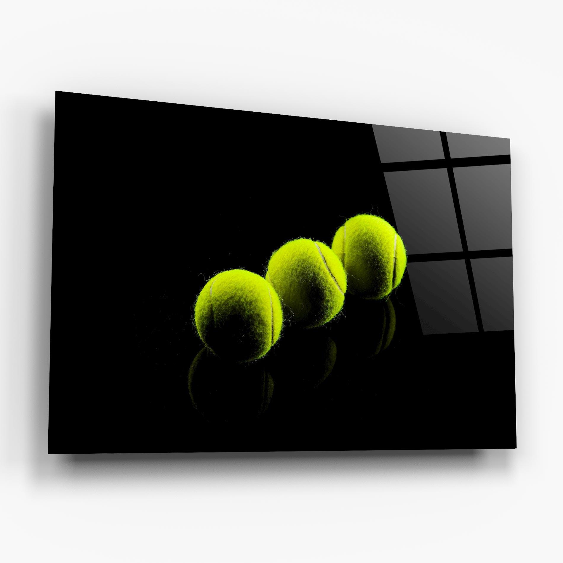 Tablou Sticla 3 Tennis Balls mockup 6