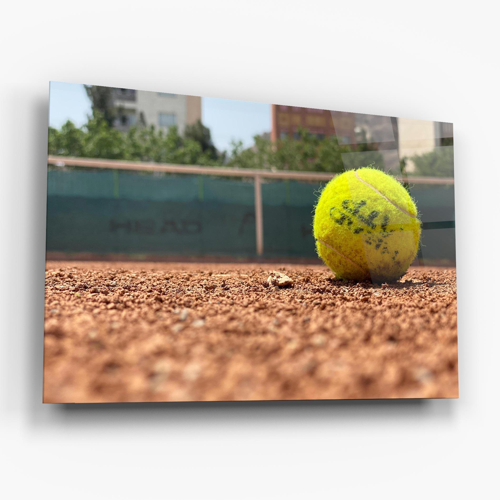 Tablou Sticla Lost Tennis Ball mockup 6