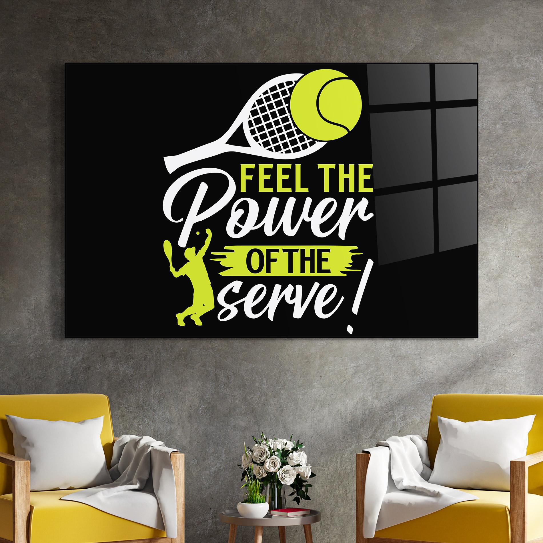 Tablou Sticla Power Serve mockup 4