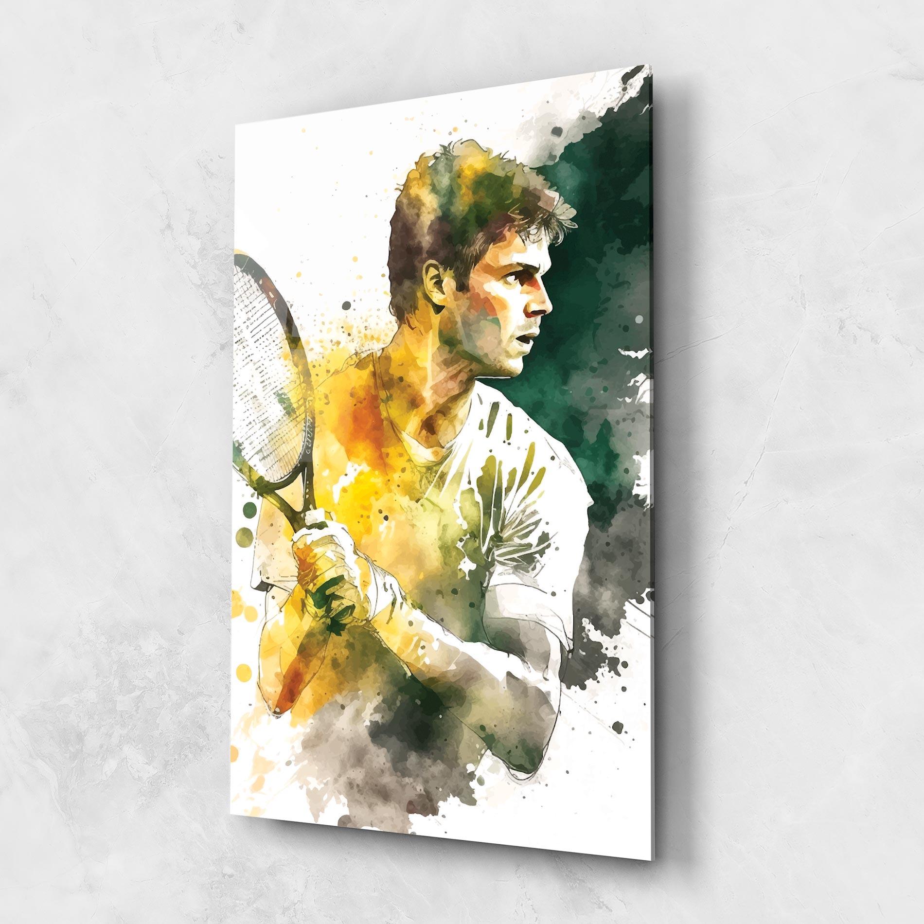 Tablou Sticla Player Watercolor mockup 1