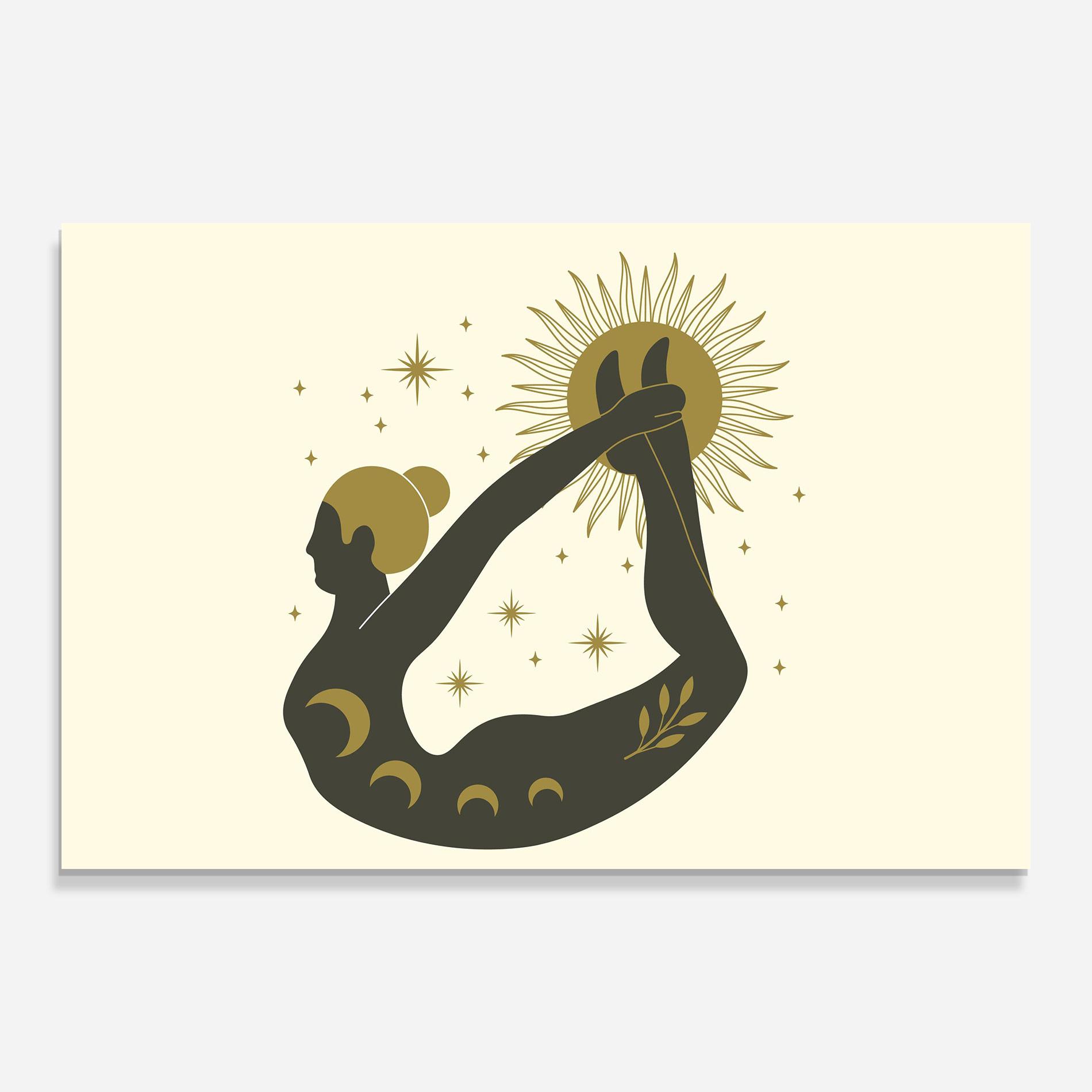 Tablou Sticla Dhanurasana mockup 0